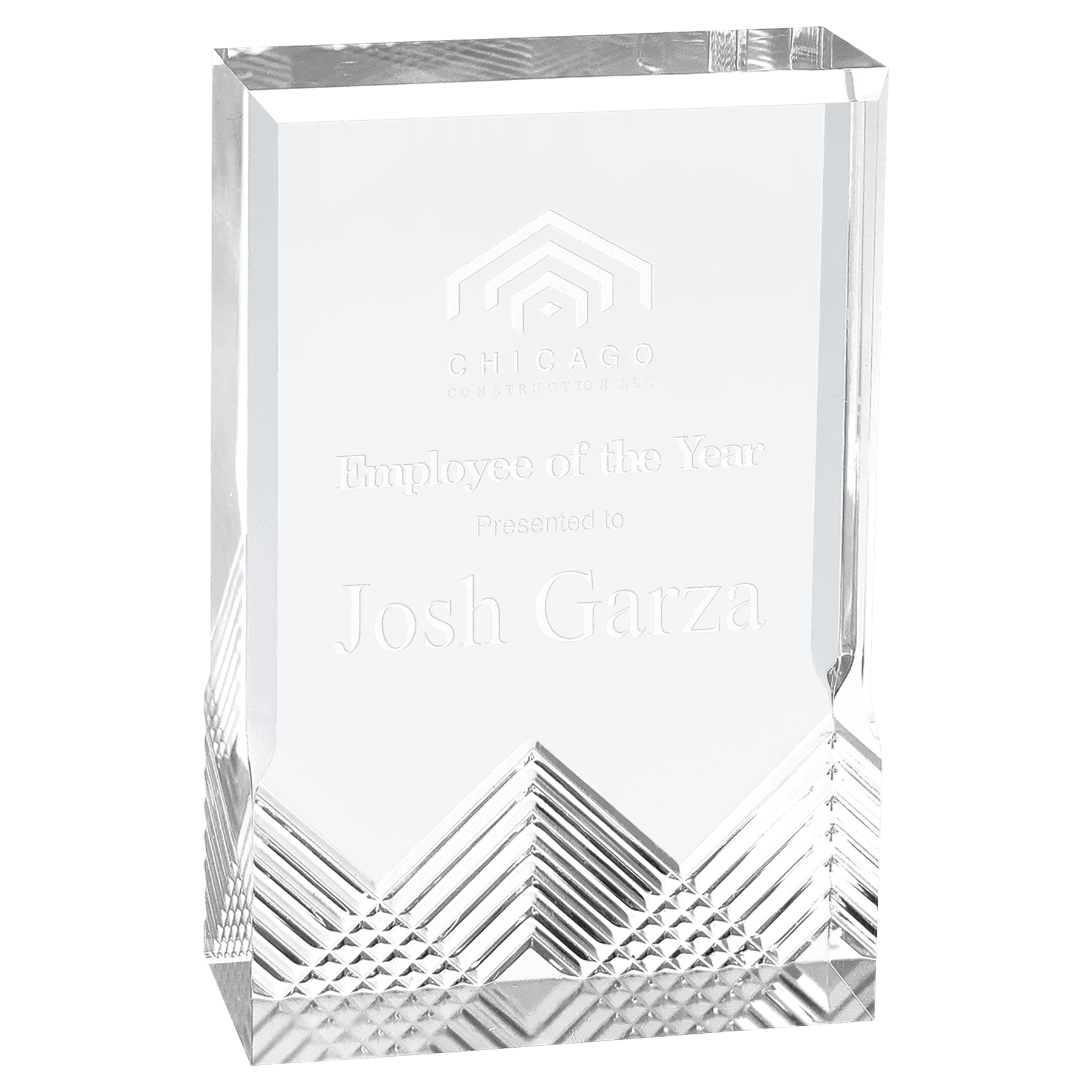 3 1/2" x 5" Silver Apex Mirage Acrylic