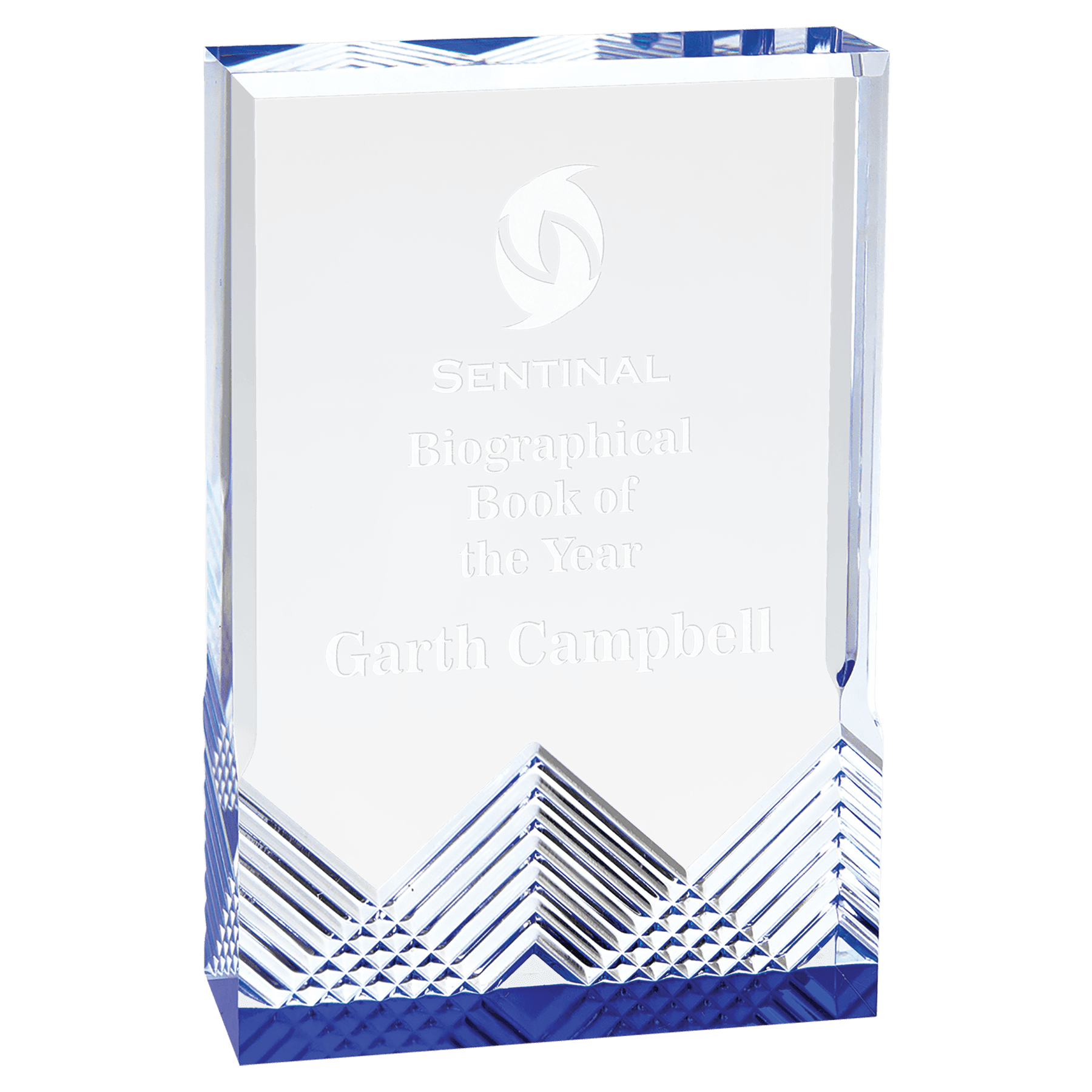 4 1/4" x 6" Blue Apex Mirage Acrylic