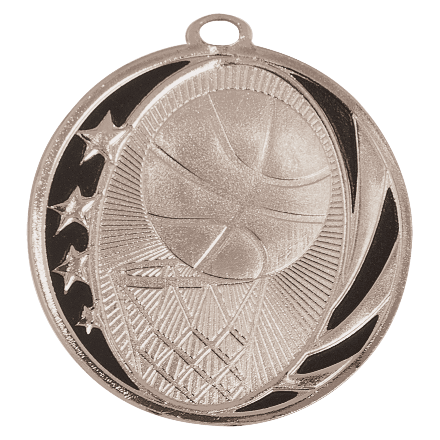 Basketball MidNite Star Medal-Silver