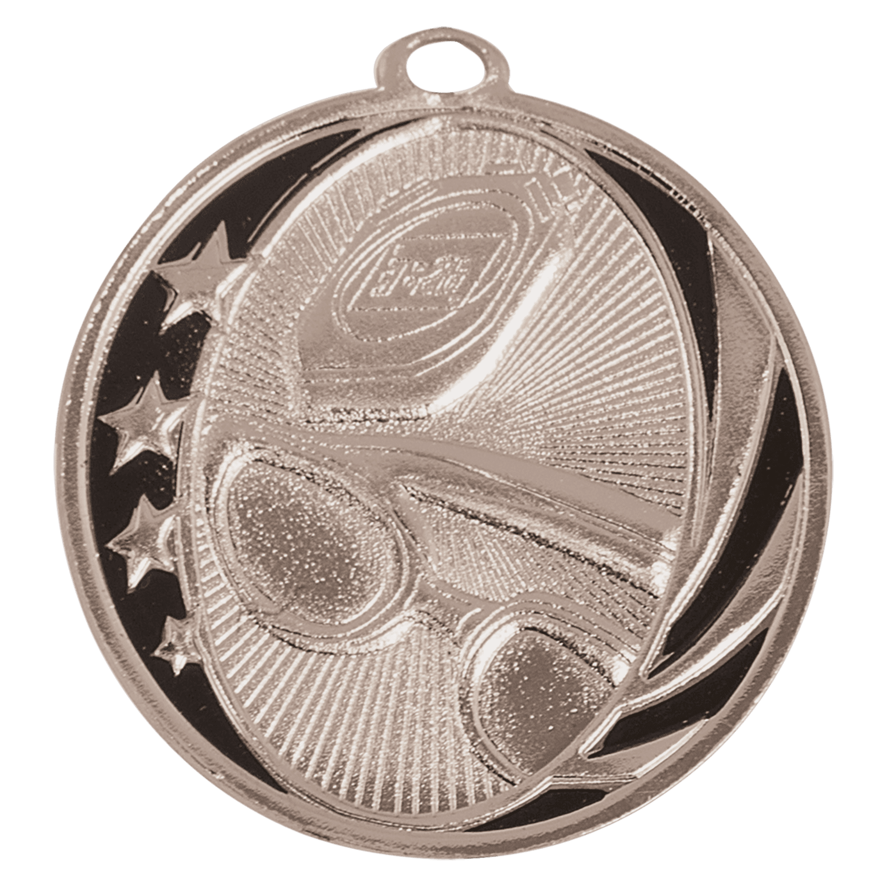 Swimming MidNite Star Medal-Silver