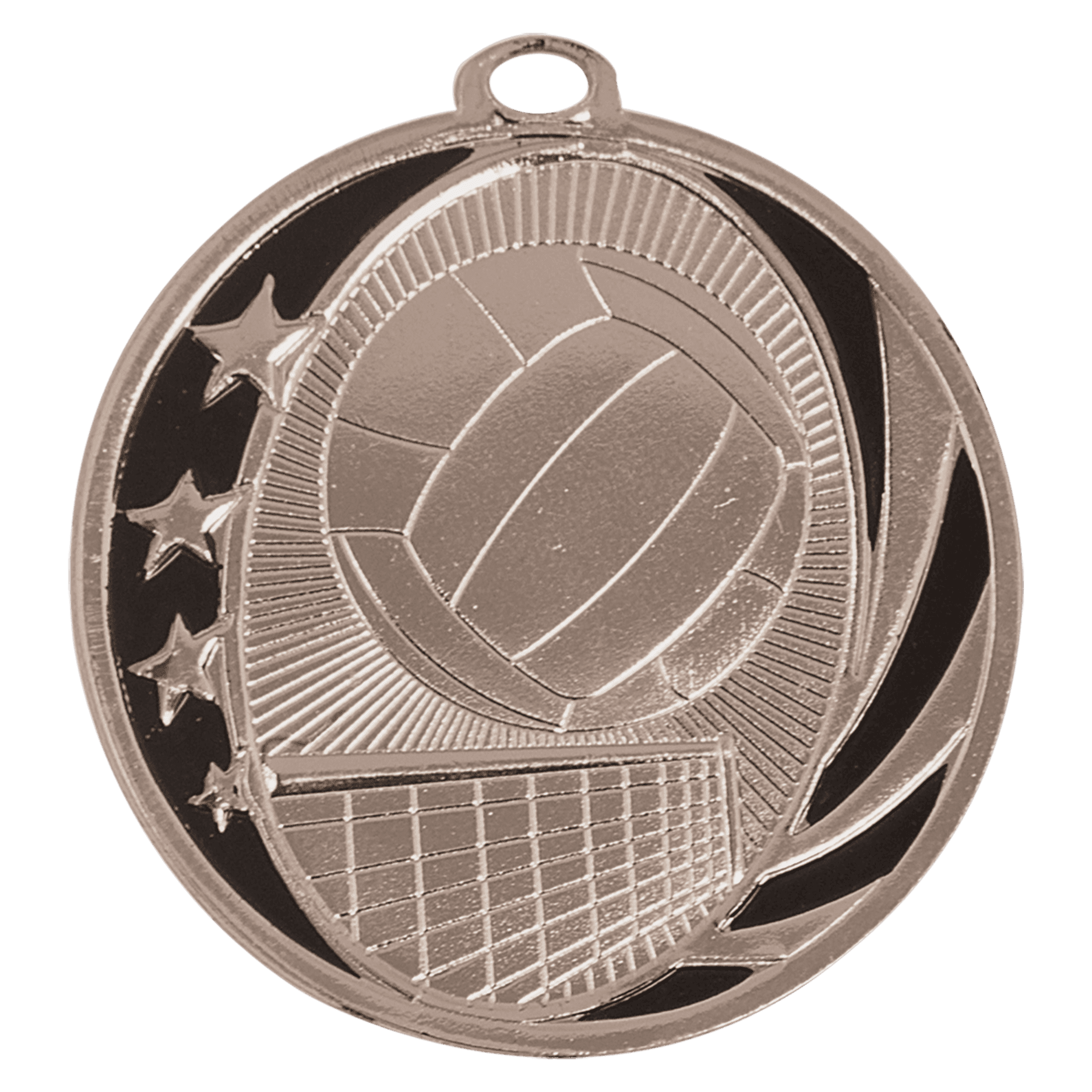 Volleyball MidNite Star Medal-Silver