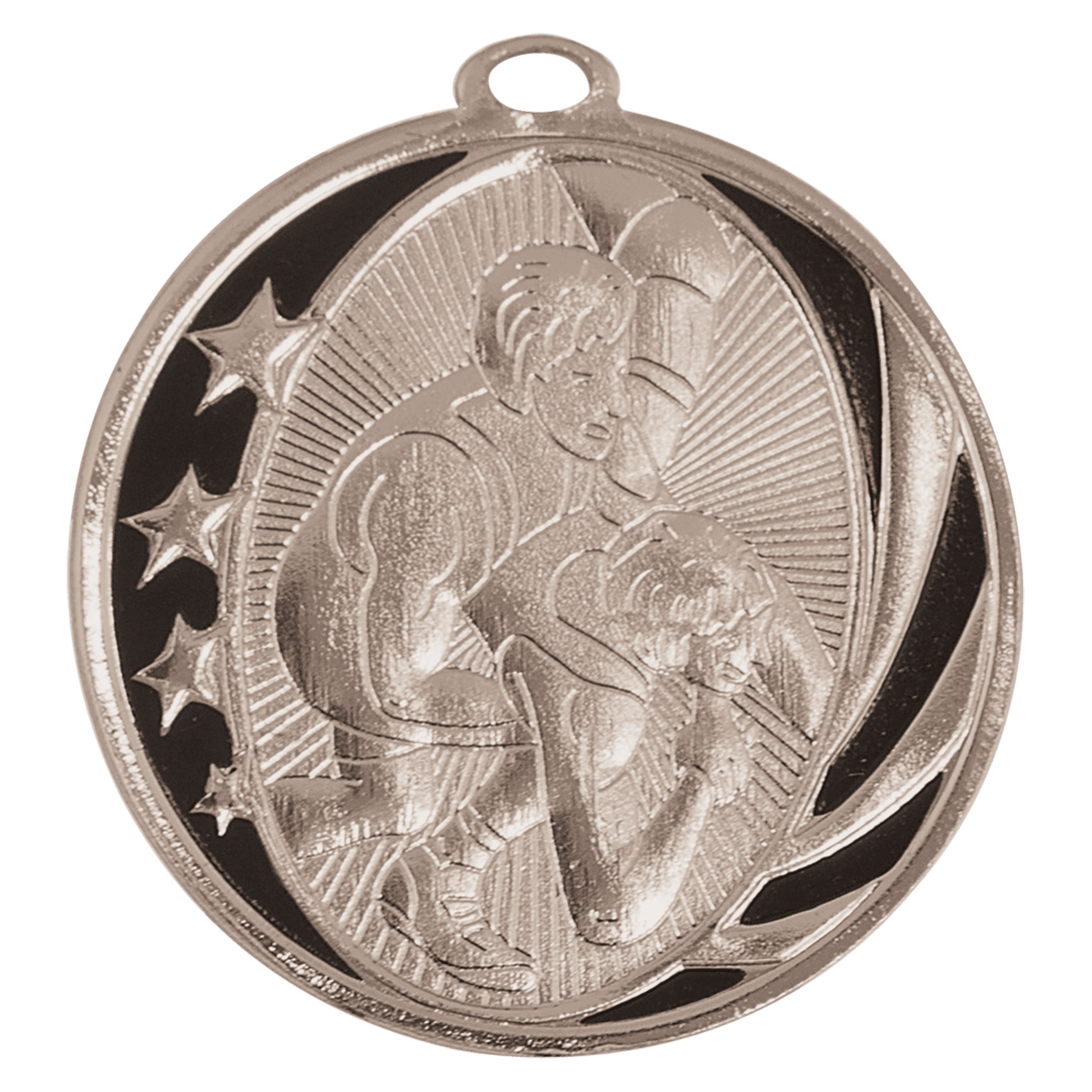 Wrestling MidNite Star Medal-Silver