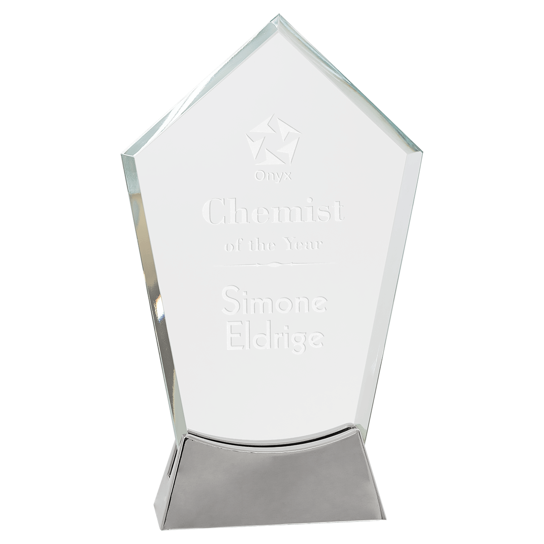 Peak Platinum Glass with Full Metal Base