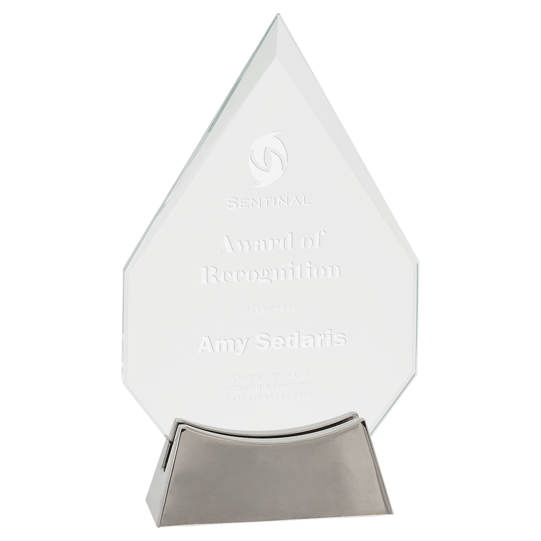 Diamond Platinum Glass with Full Metal Base