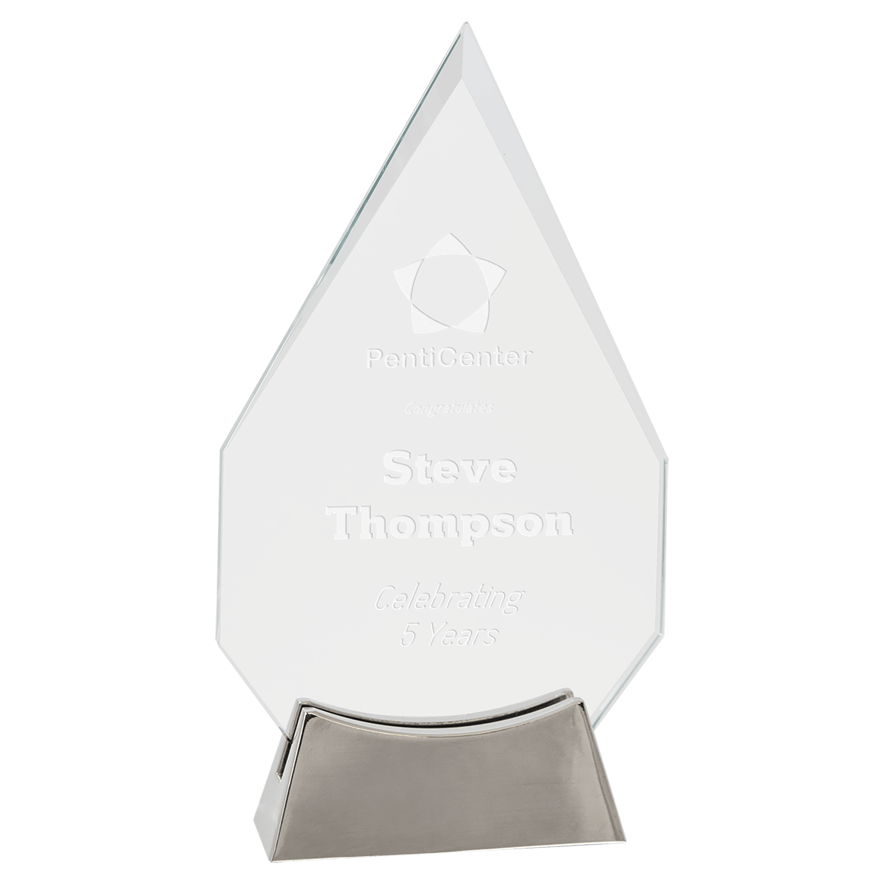 Diamond Platinum Glass with Full Metal Base