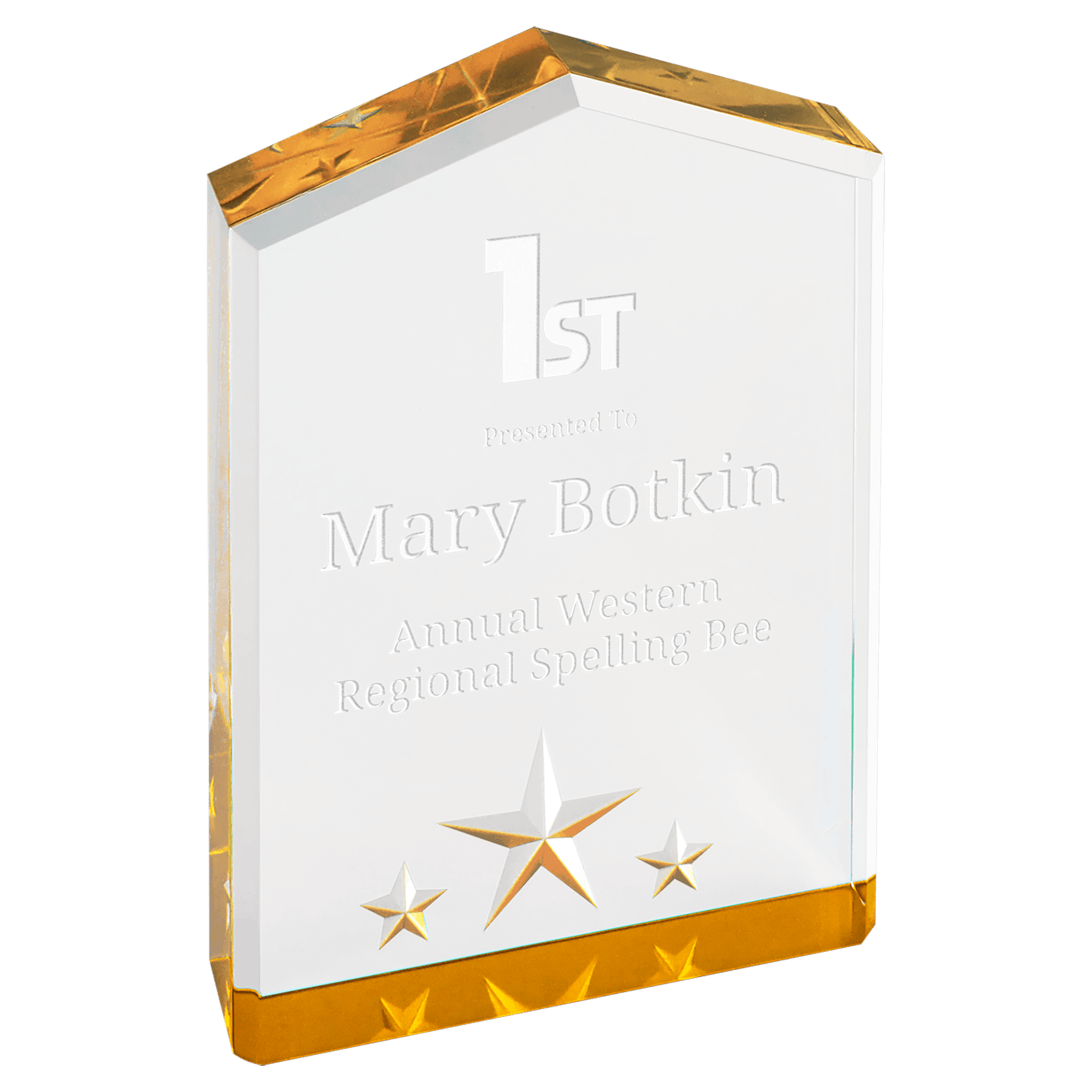 5" Gold Star Point Acrylic