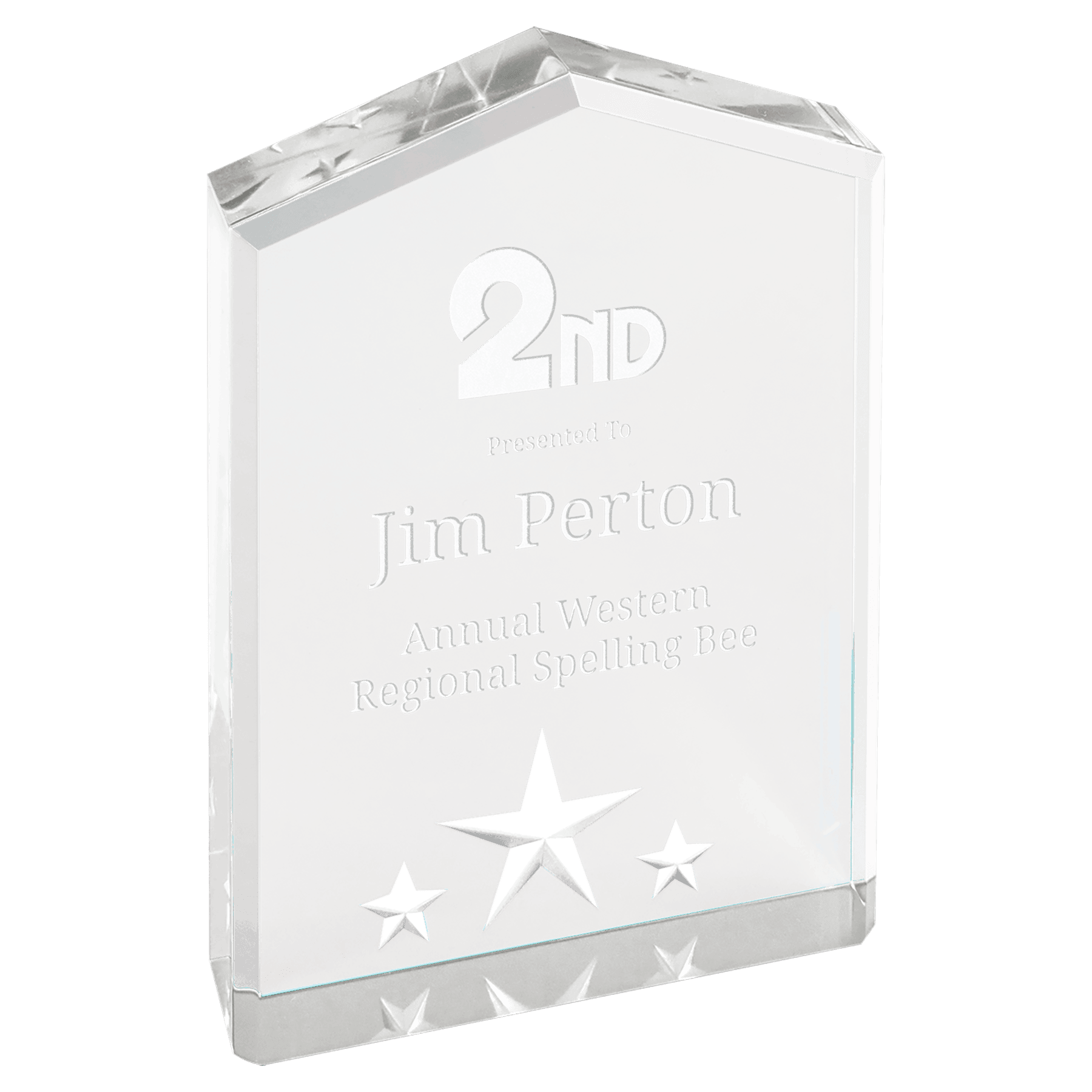 5" Silver Star Point Acrylic