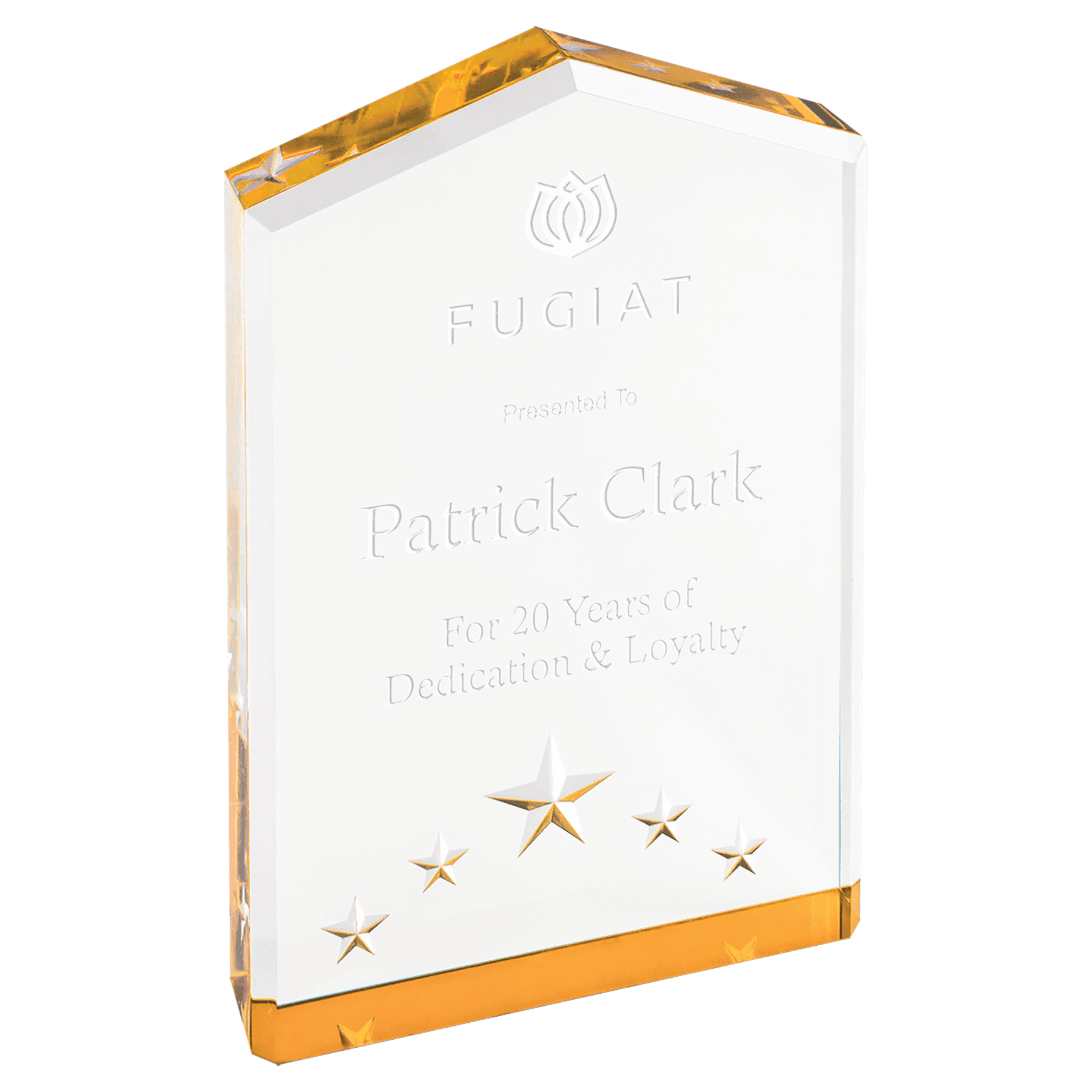 6" Gold Star Point Acrylic