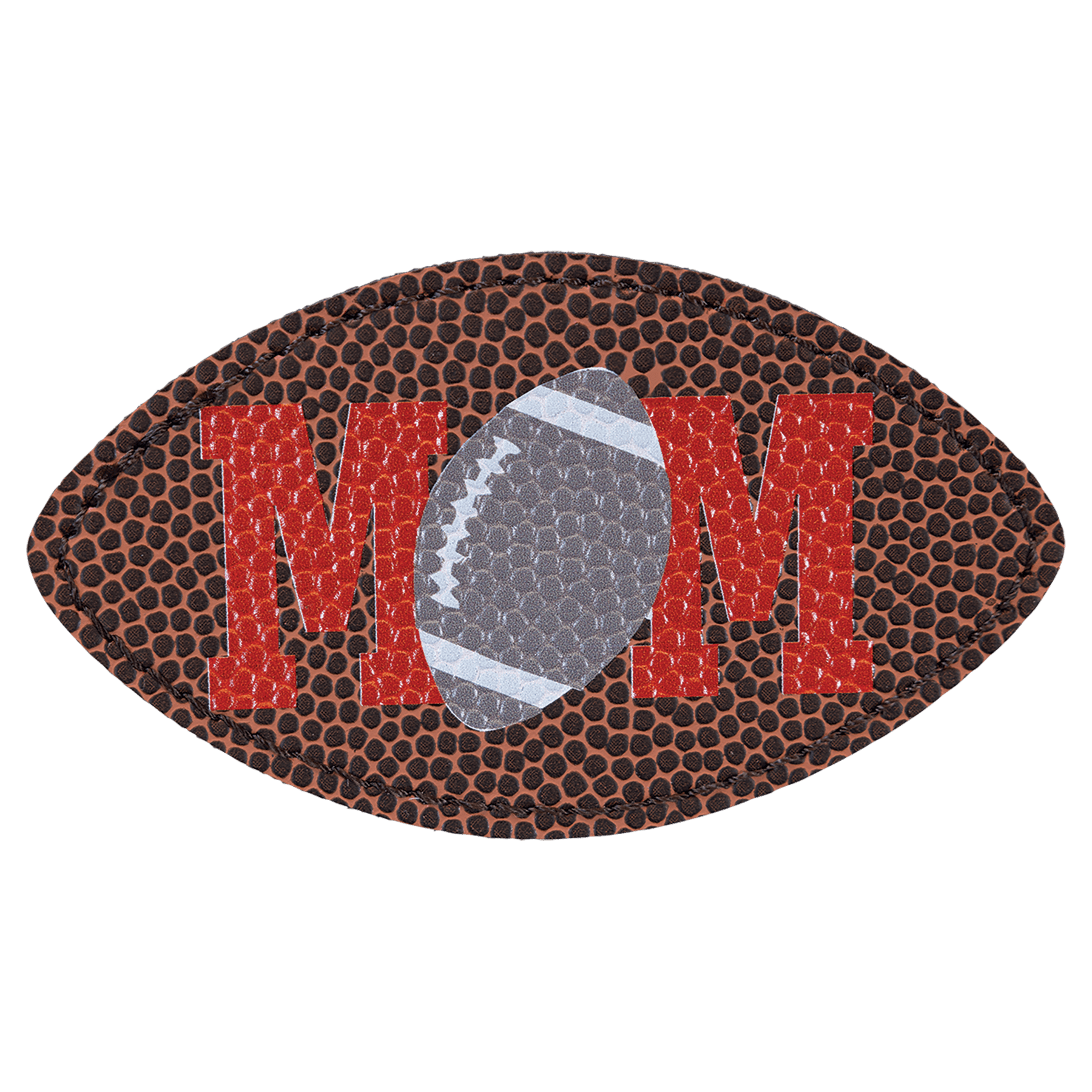 Football Leatherette Patch with Adhesive