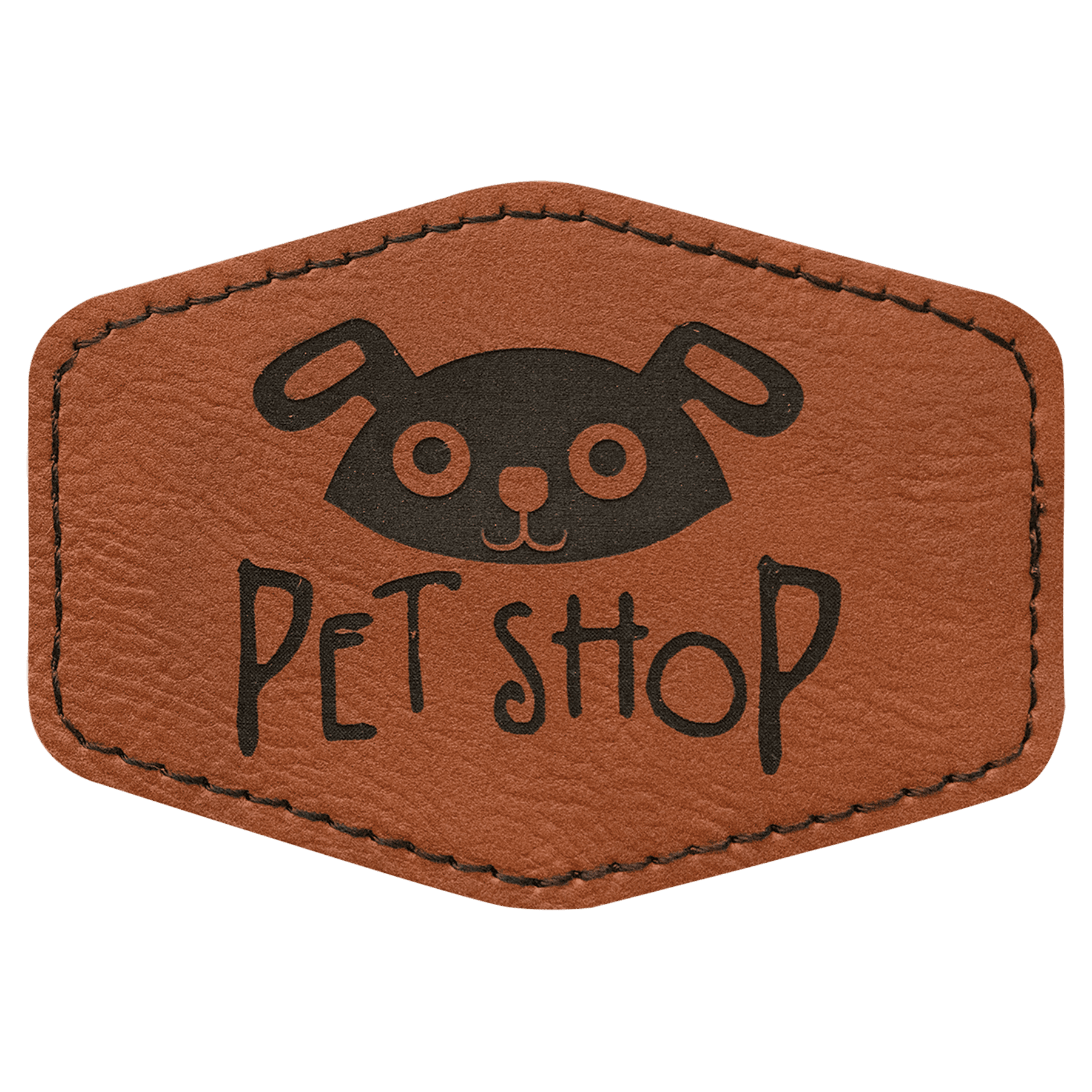 Rawhide Leatherette Hex Patch