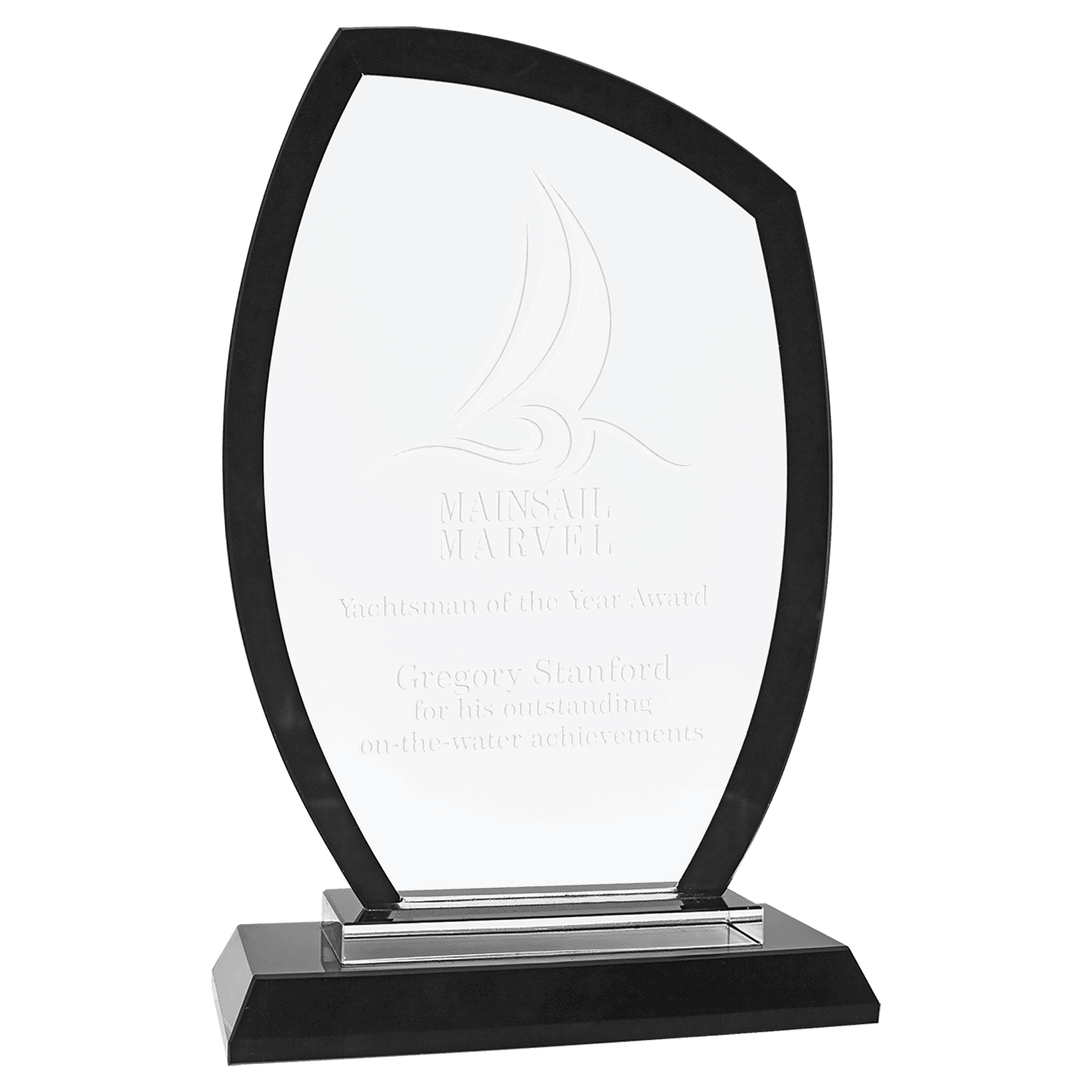 7 1/2" Peak Black Regal Glass