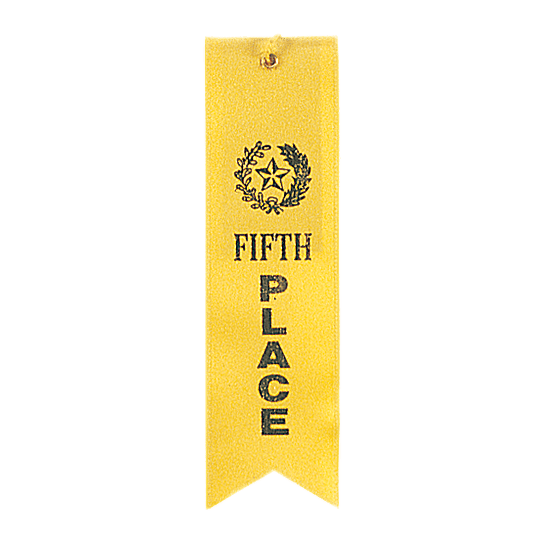 5th Place Carded Ribbon with String