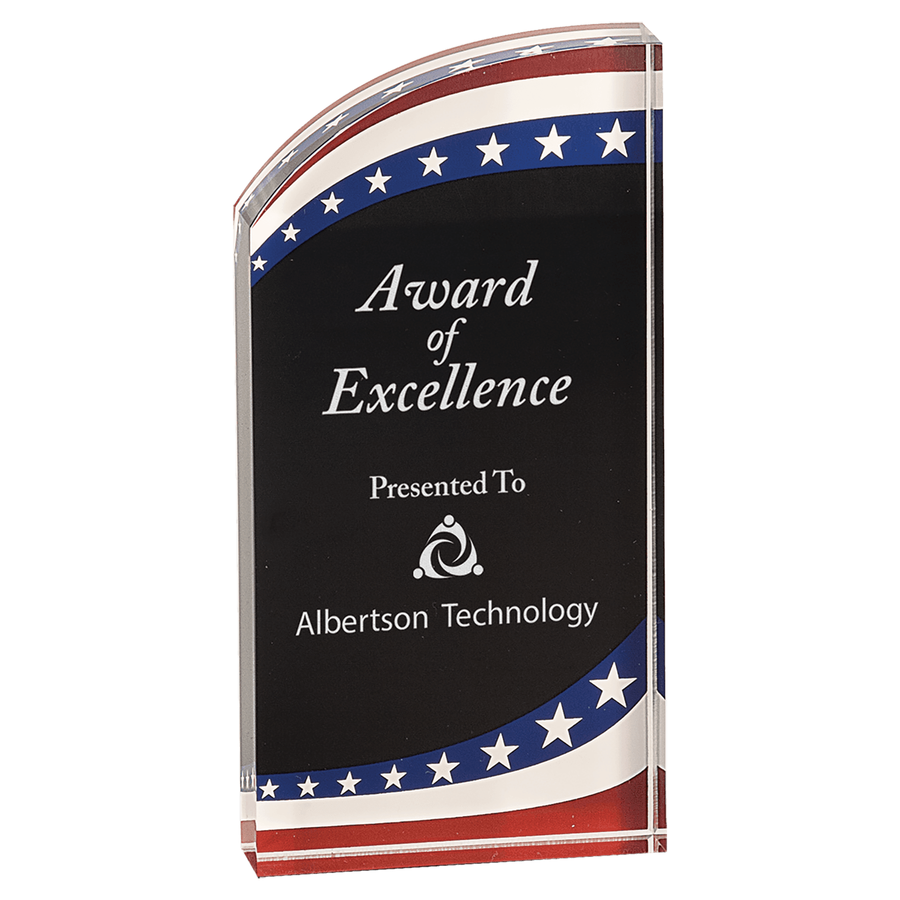 7" Green Marble Rounded Premier Acrylic