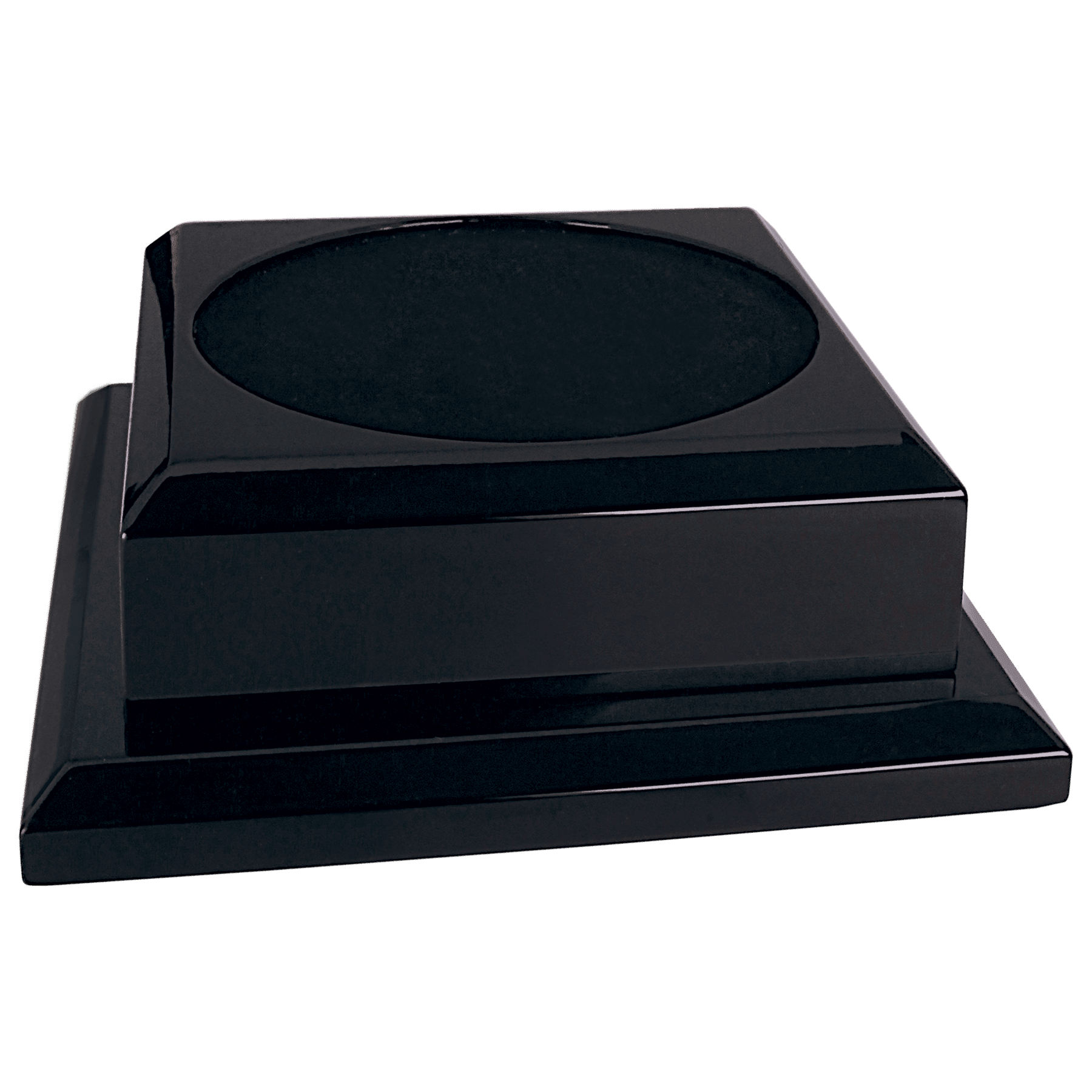 Black Piano Finish Pedestal Base