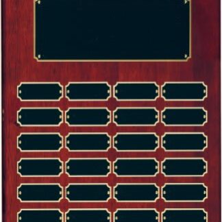 Rosewood Piano Finish Perpetual Plaque with 24 Plates