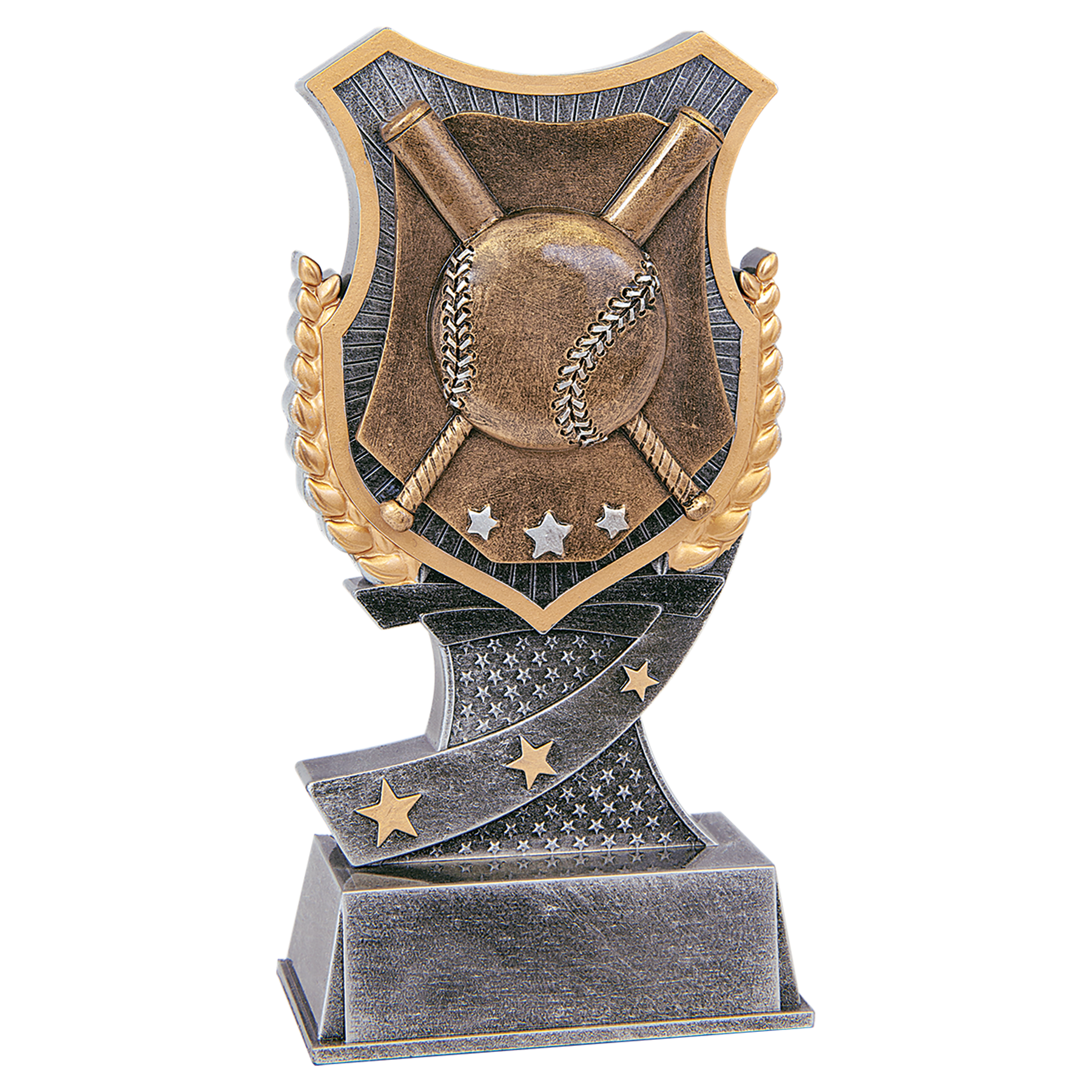 Baseball/Softball Shield Award-6"
