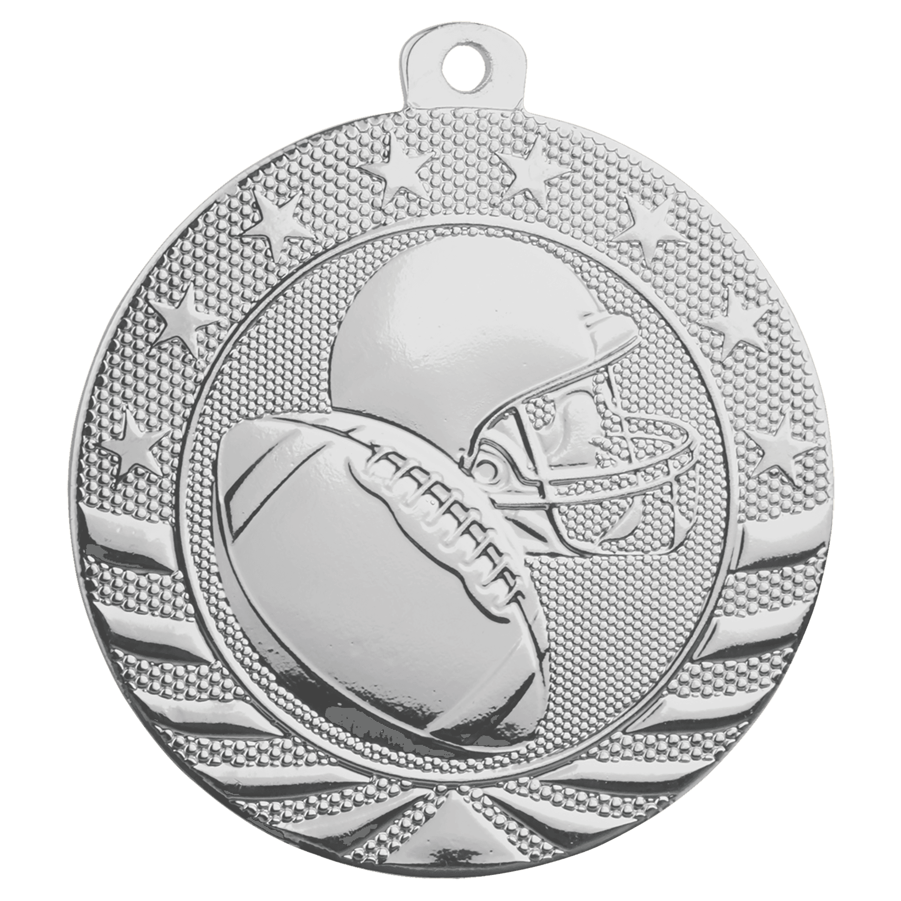 Football Starbrite Medal-Silver