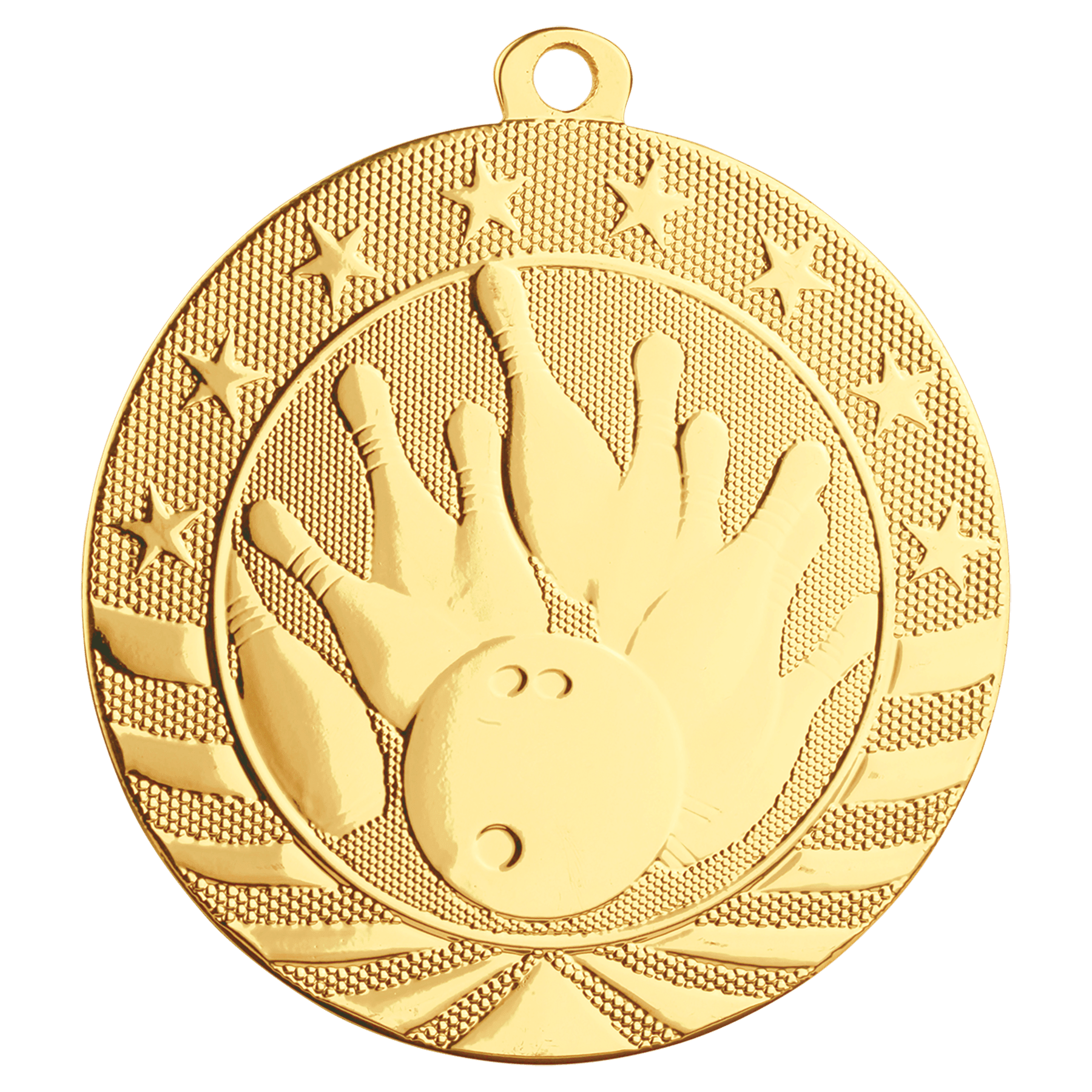 Bowling Starbrite Medal-Gold