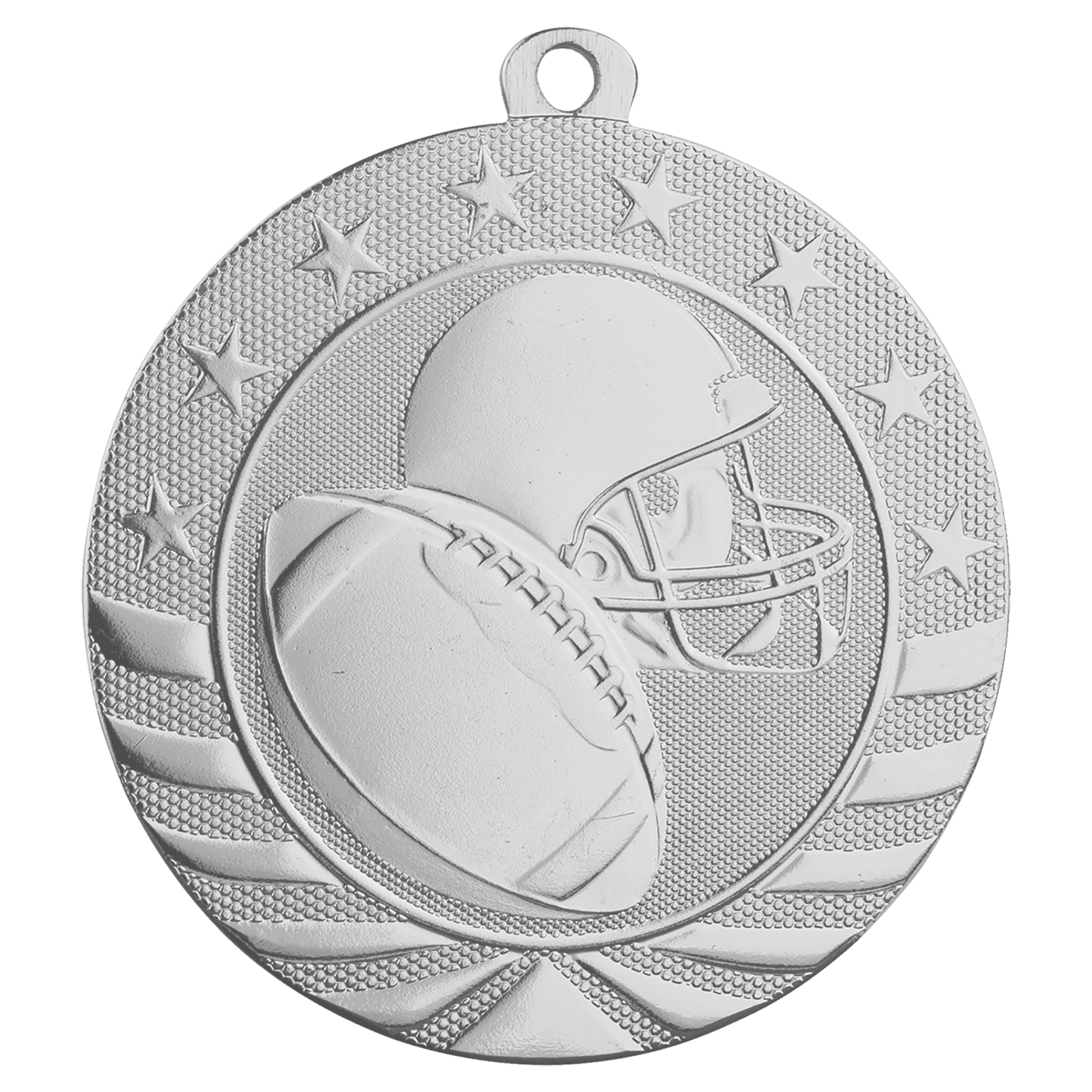Football Starbrite Medal-Silver