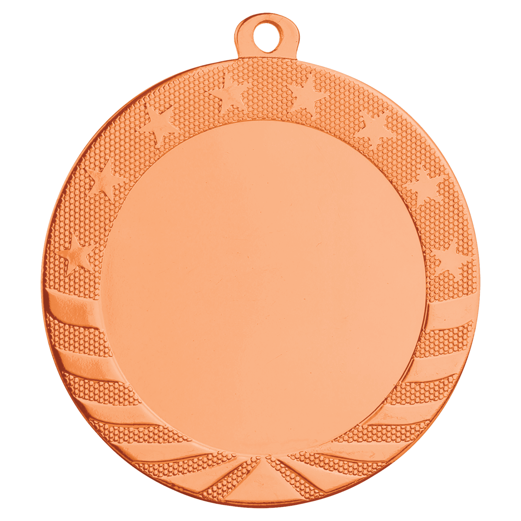 Starbrite 2" Insert Holder Medal-Bright Bronze (Insert Not Included)
