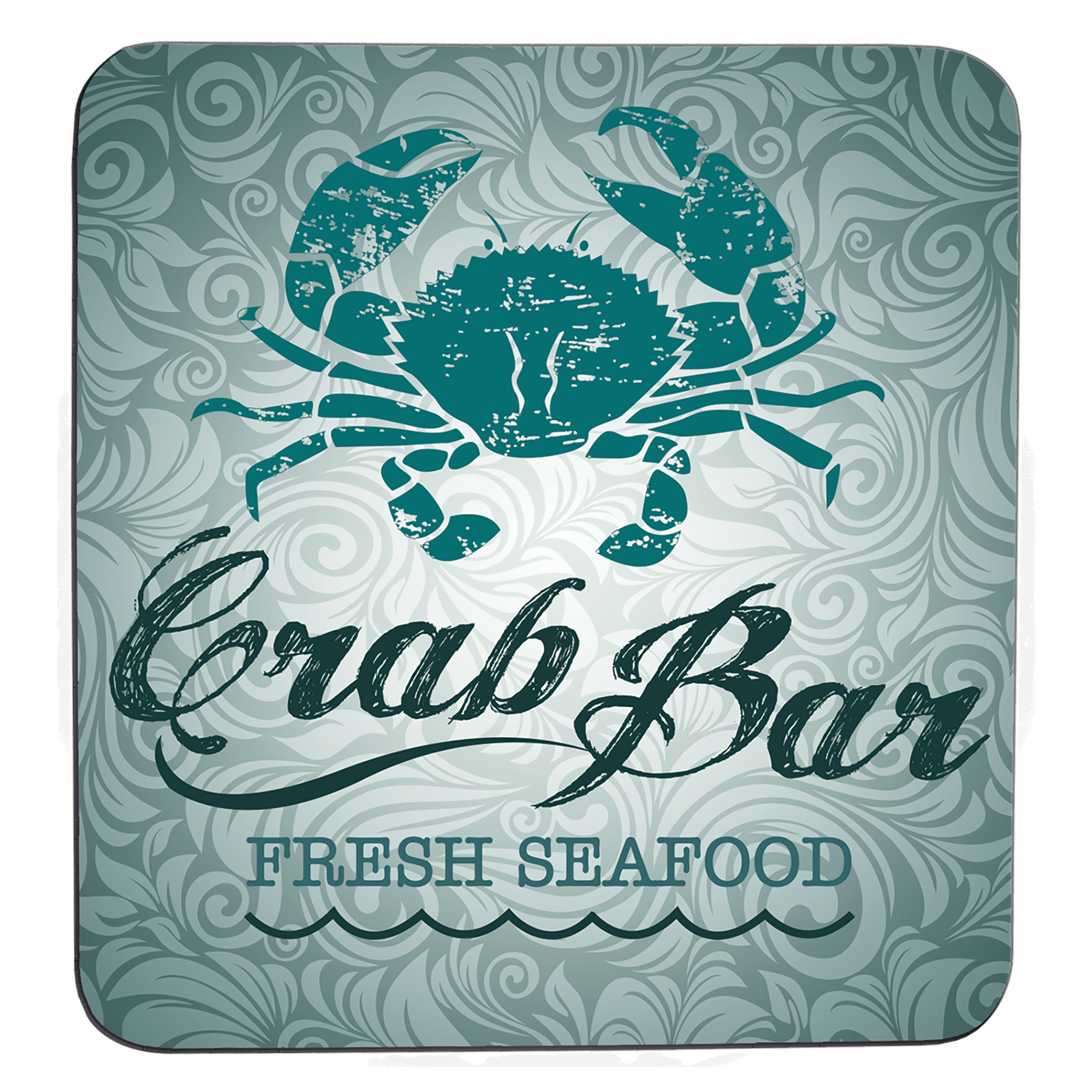 1-Sided Square Rubber Backed Flexible Coaster