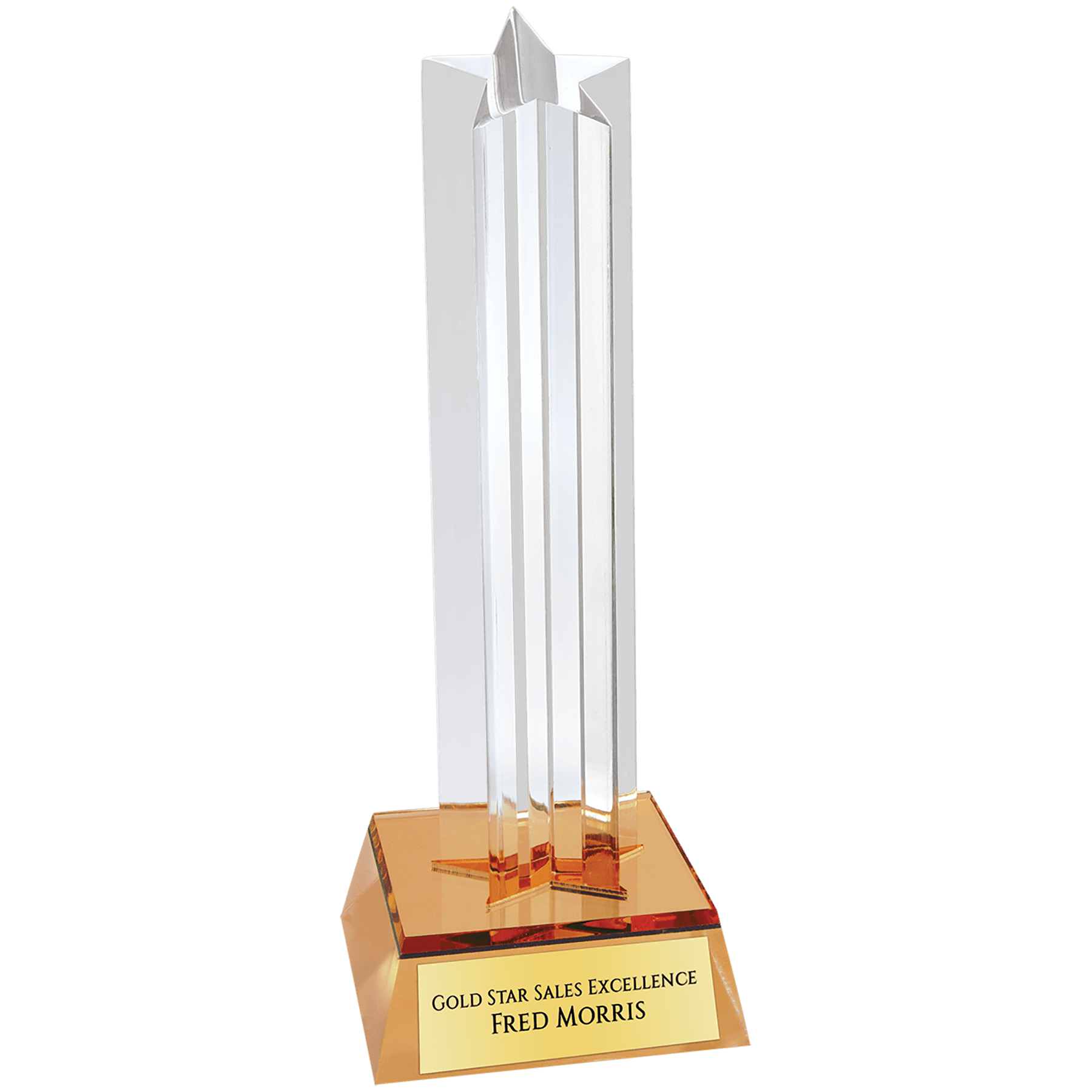 Gold Star Column Acrylic