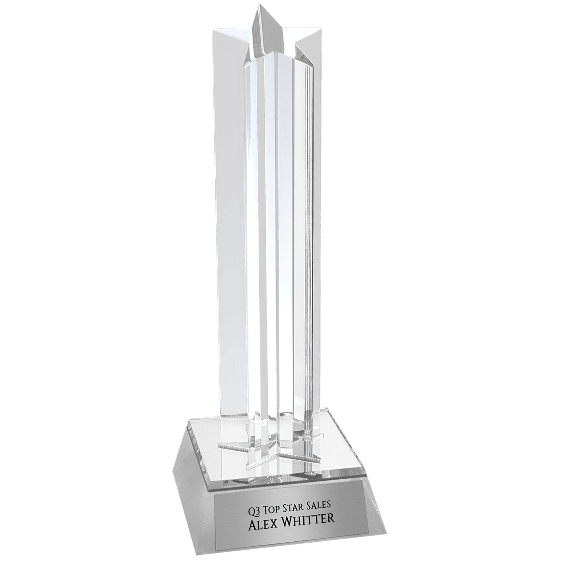 Silver Star Column Acrylic