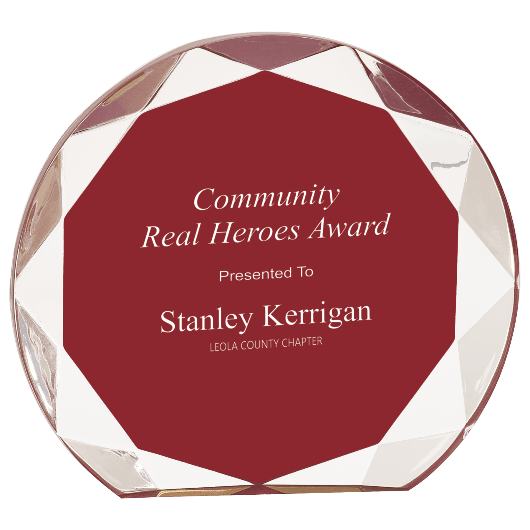 Burgundy Sunburst Acrylic