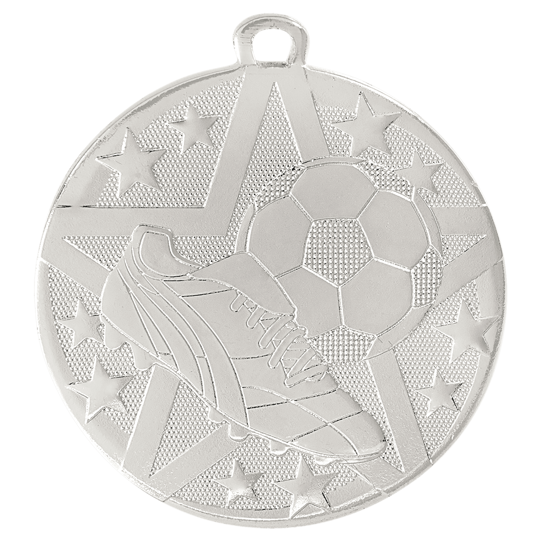 Soccer Superstar Medal-Silver