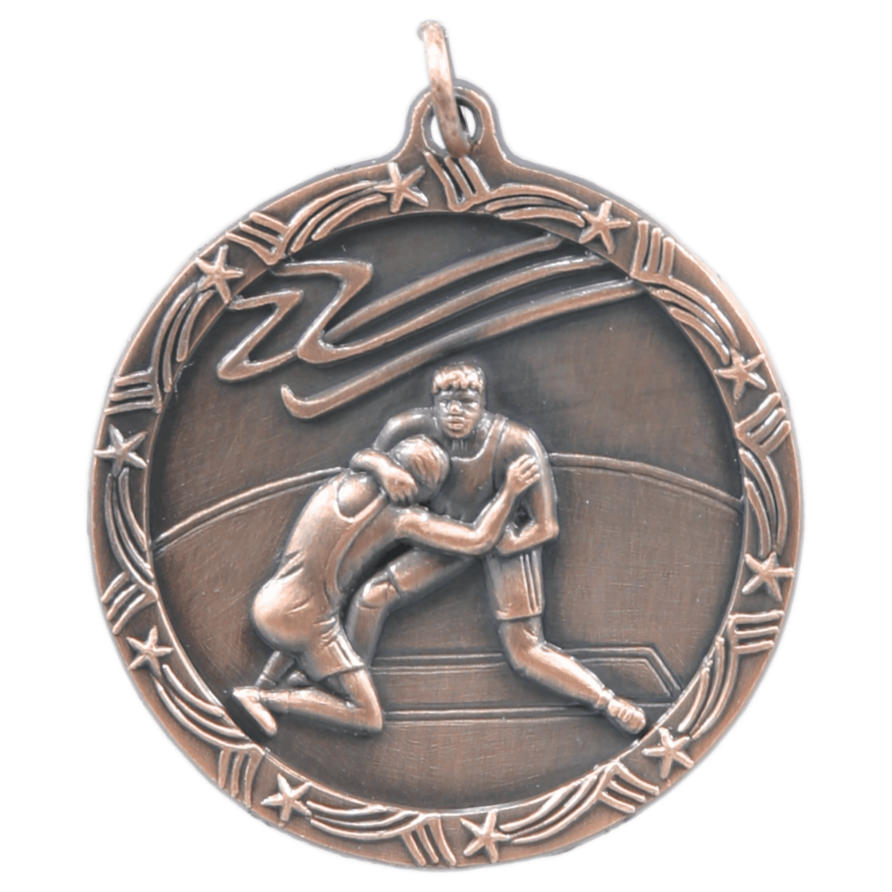 Wrestling Shooting Star Medal-Bronze