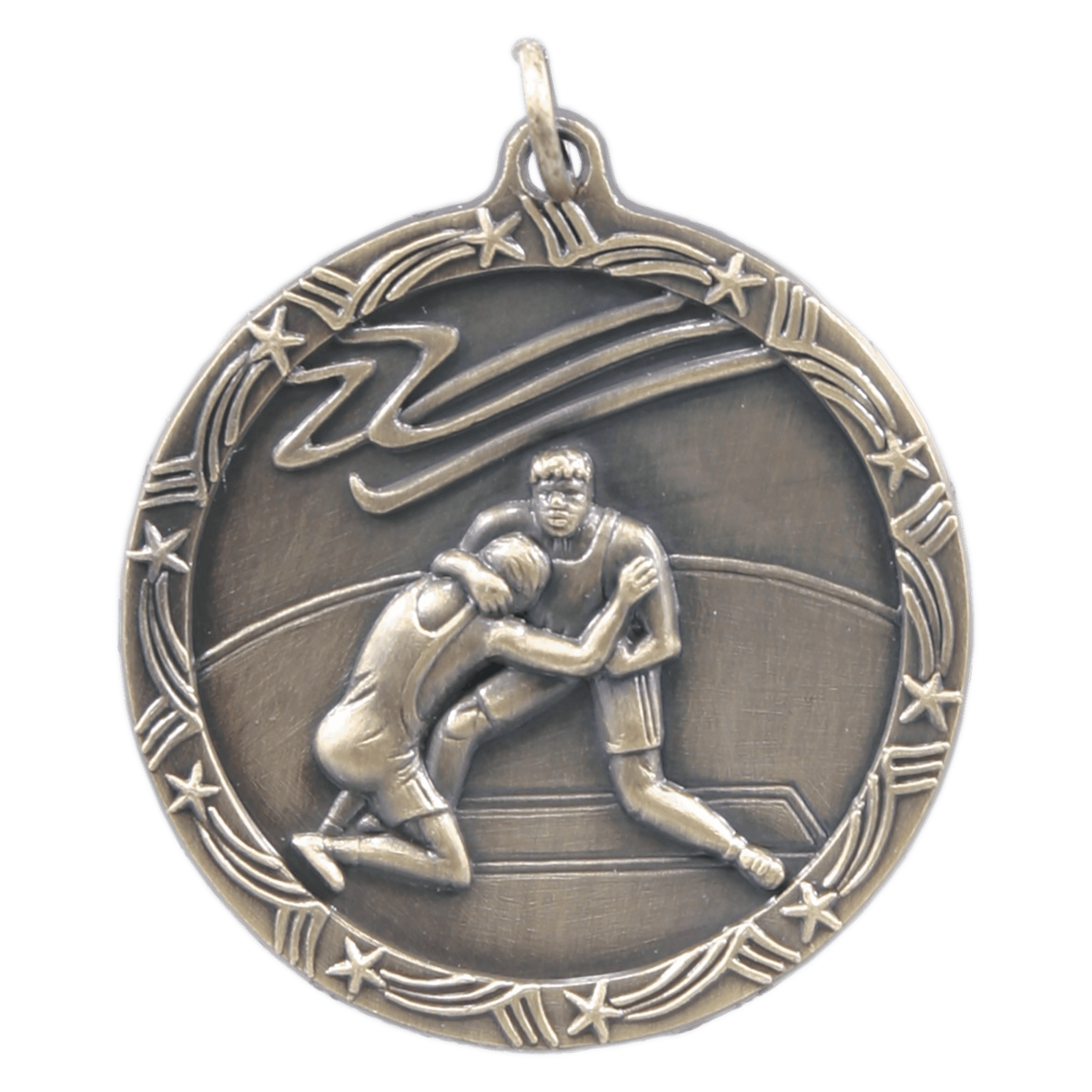 Wrestling Shooting Star Medal-Gold
