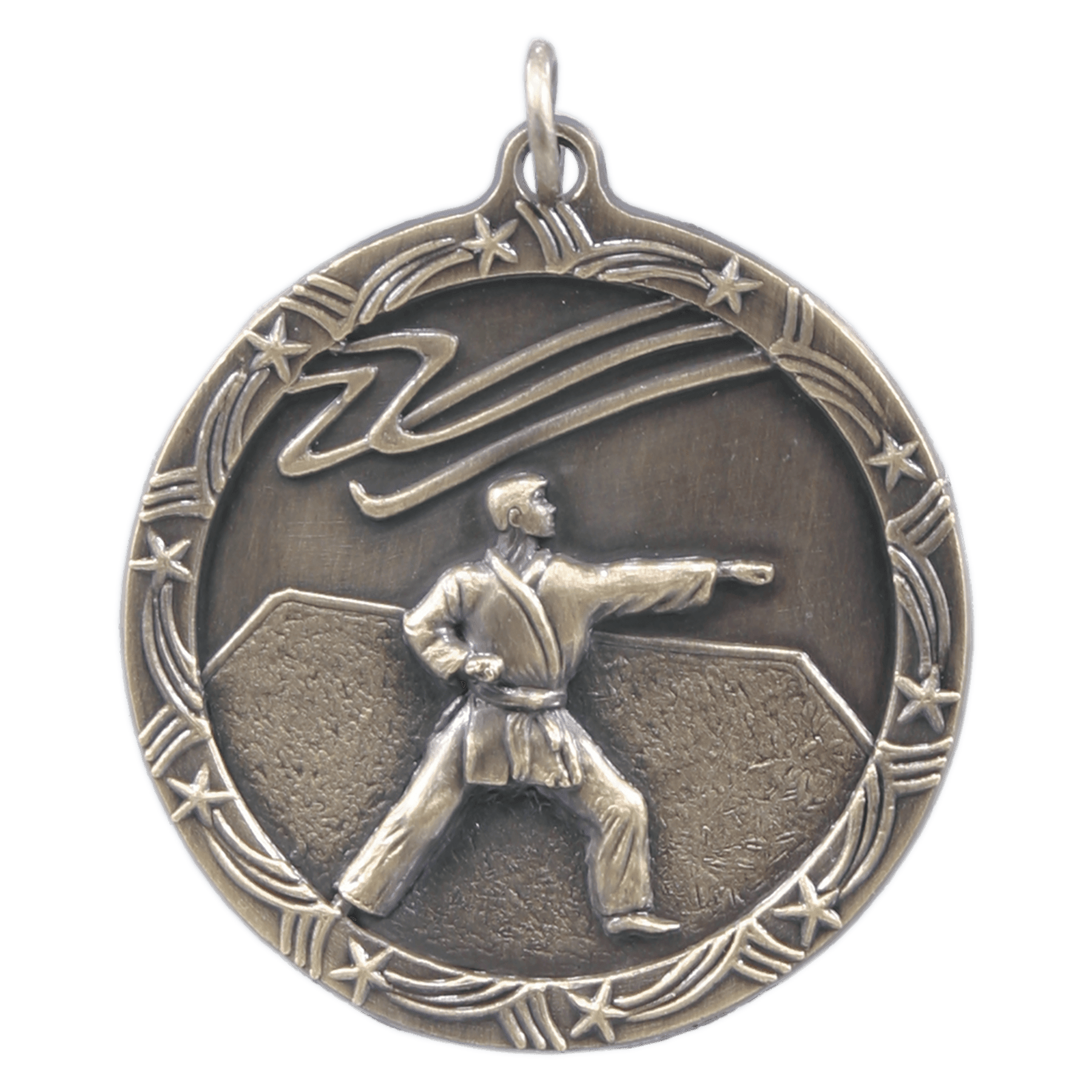 Martial Arts Shooting Star Medal-Gold