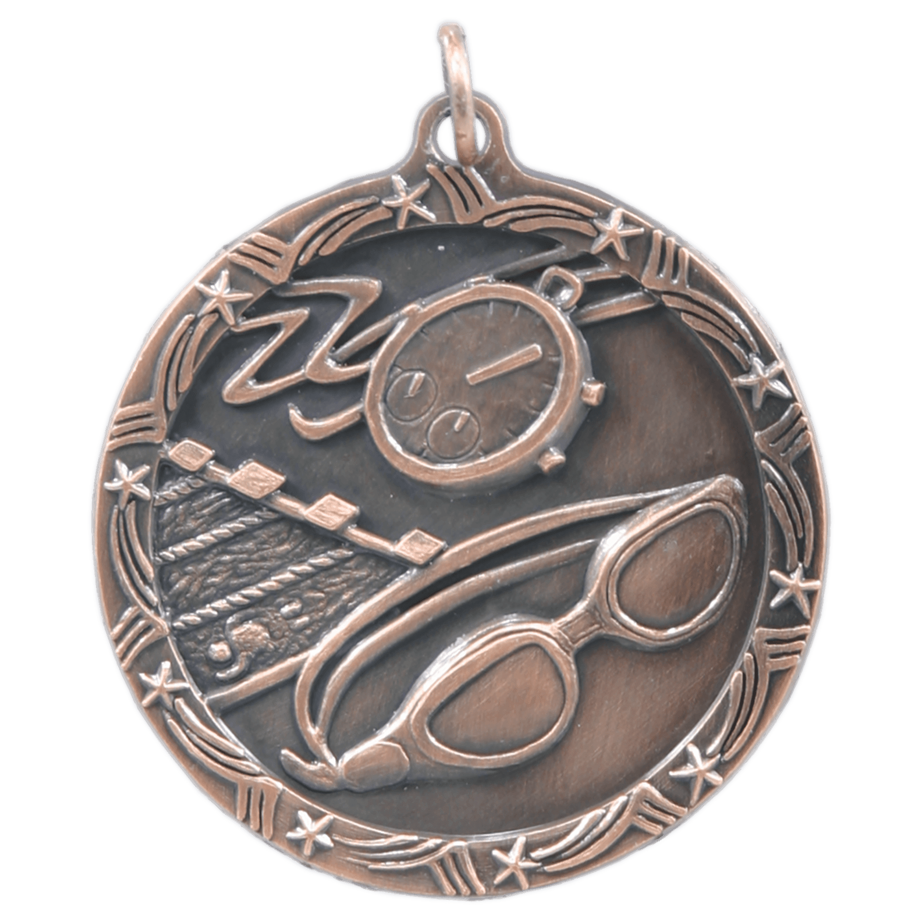 Swimming Shooting Star Medal-Bronze