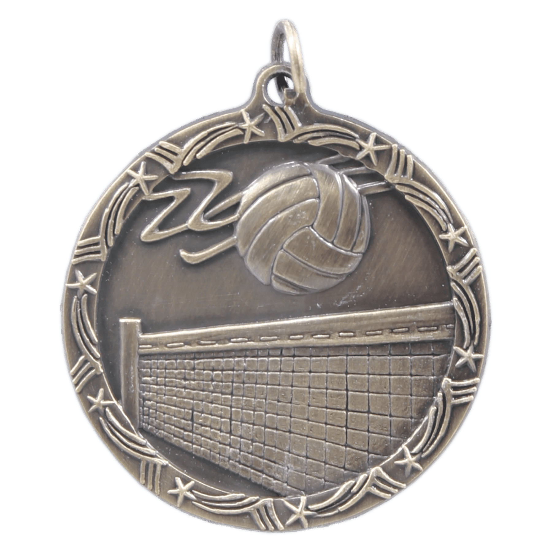 Volleyball Shooting Star Medal-Gold