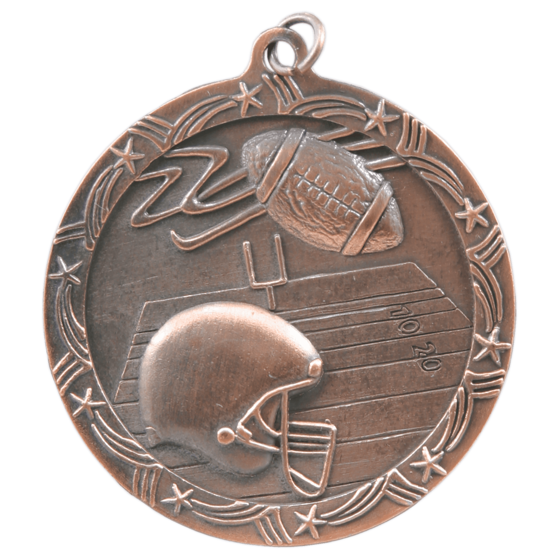 Football Shooting Star Medal-Bronze