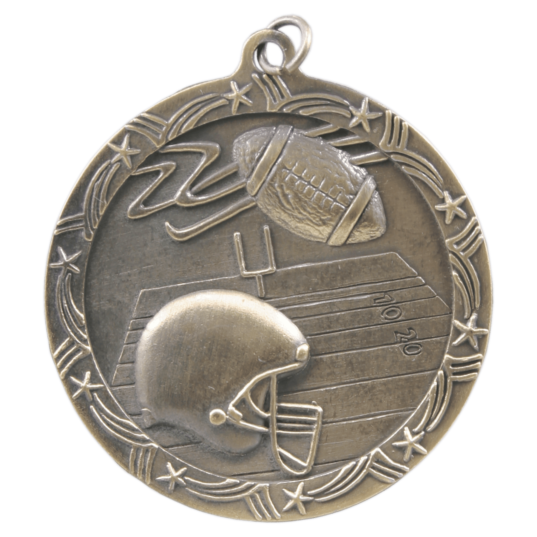 Football Shooting Star Medal-Gold