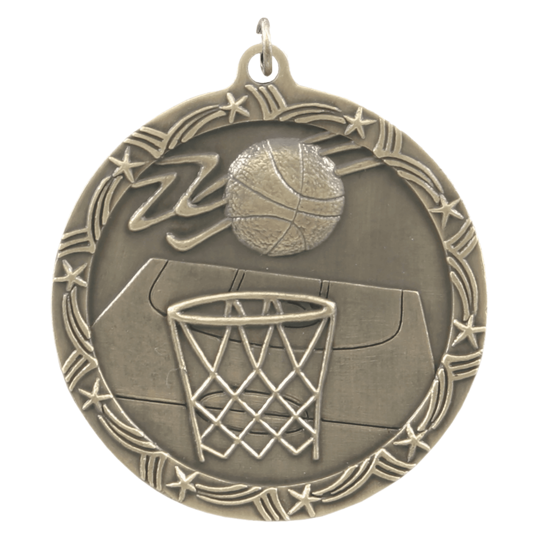 Basketball Shooting Star Medal-Gold