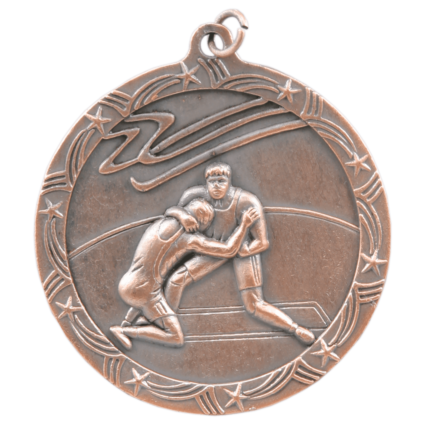 Wrestling Shooting Star Medal-Bronze