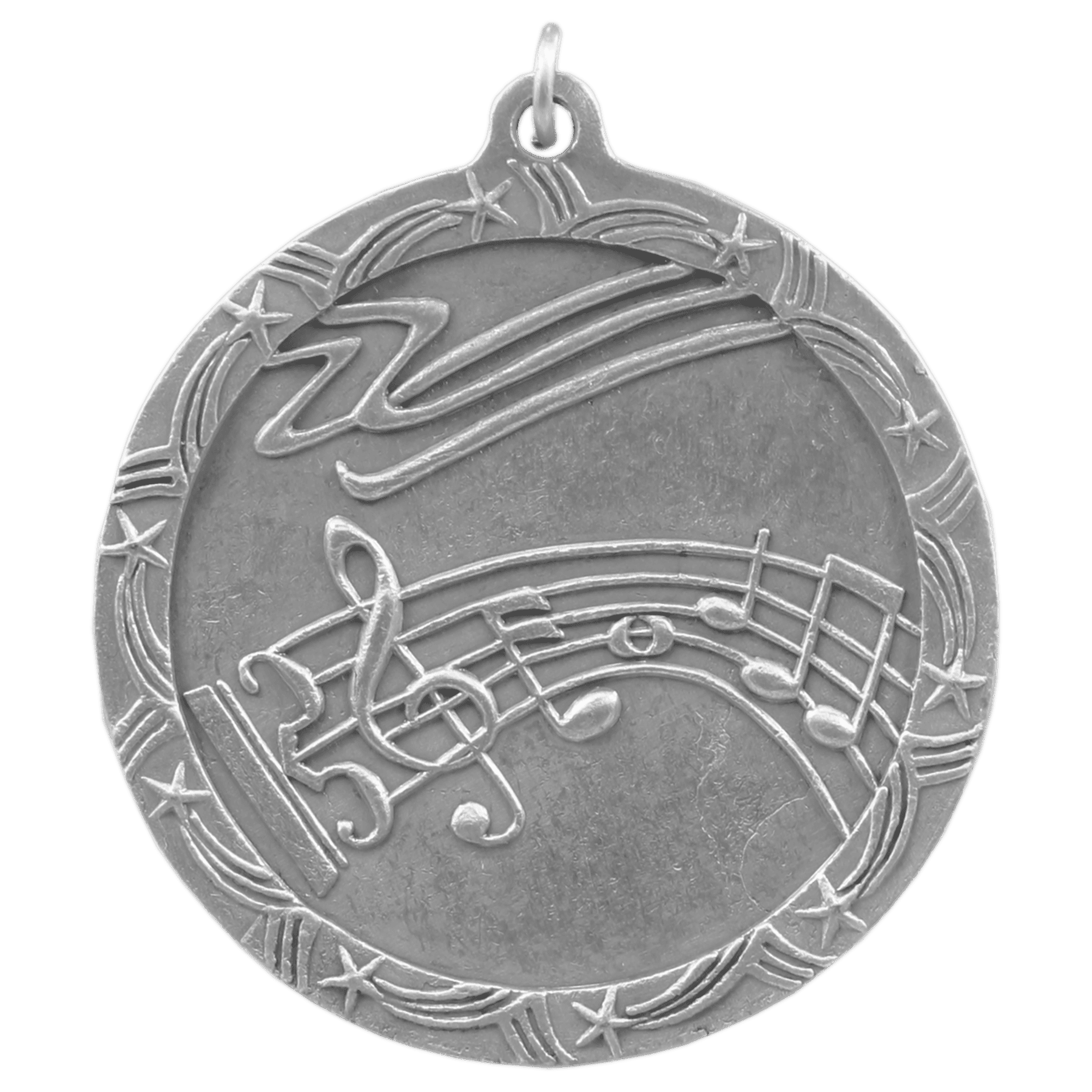 Music Shooting Star Medal-Silver