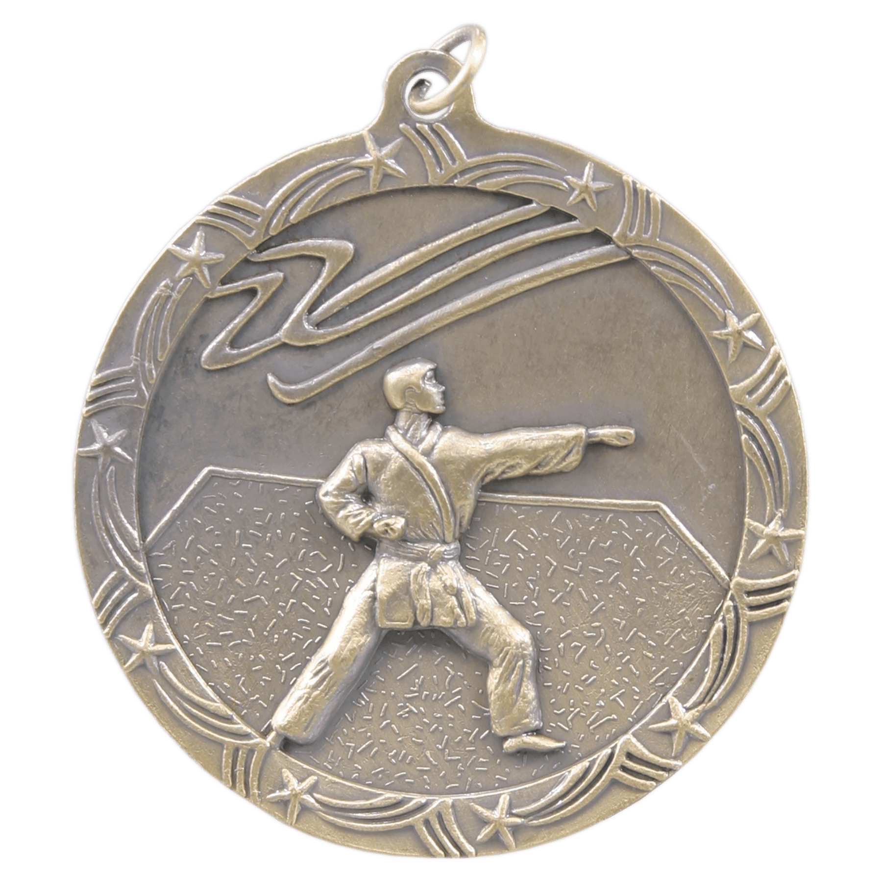 Martial Arts Shooting Star Medal-Gold