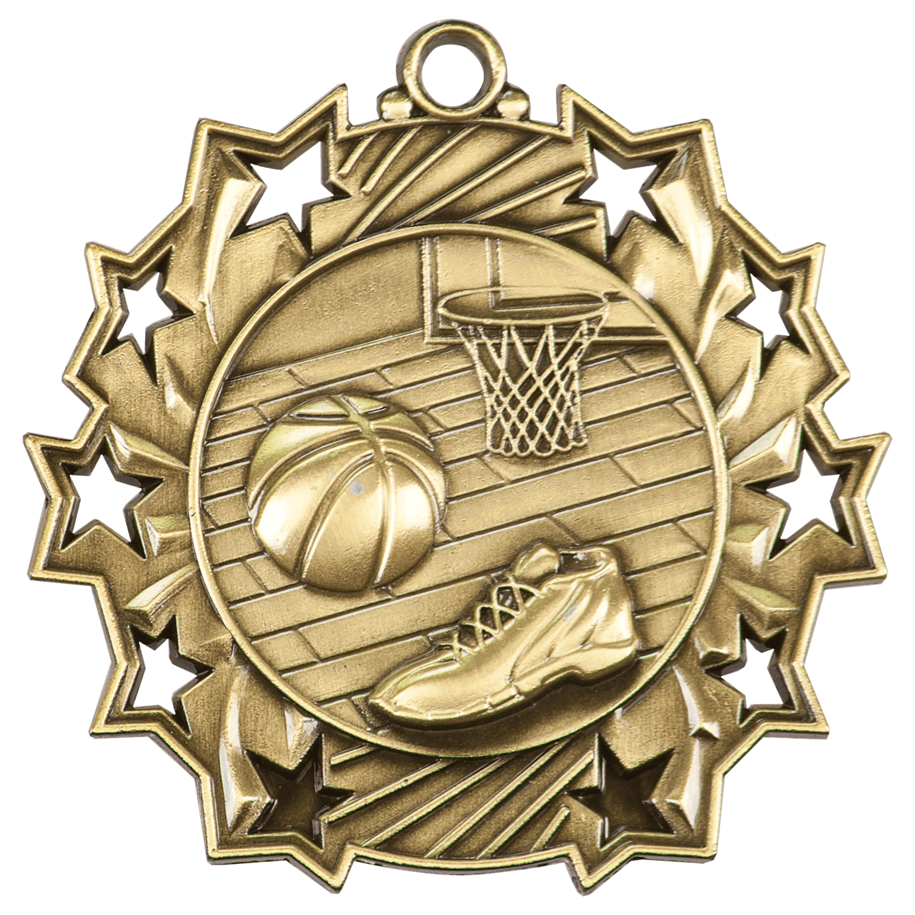 Basketball Ten Star Medal-Gold