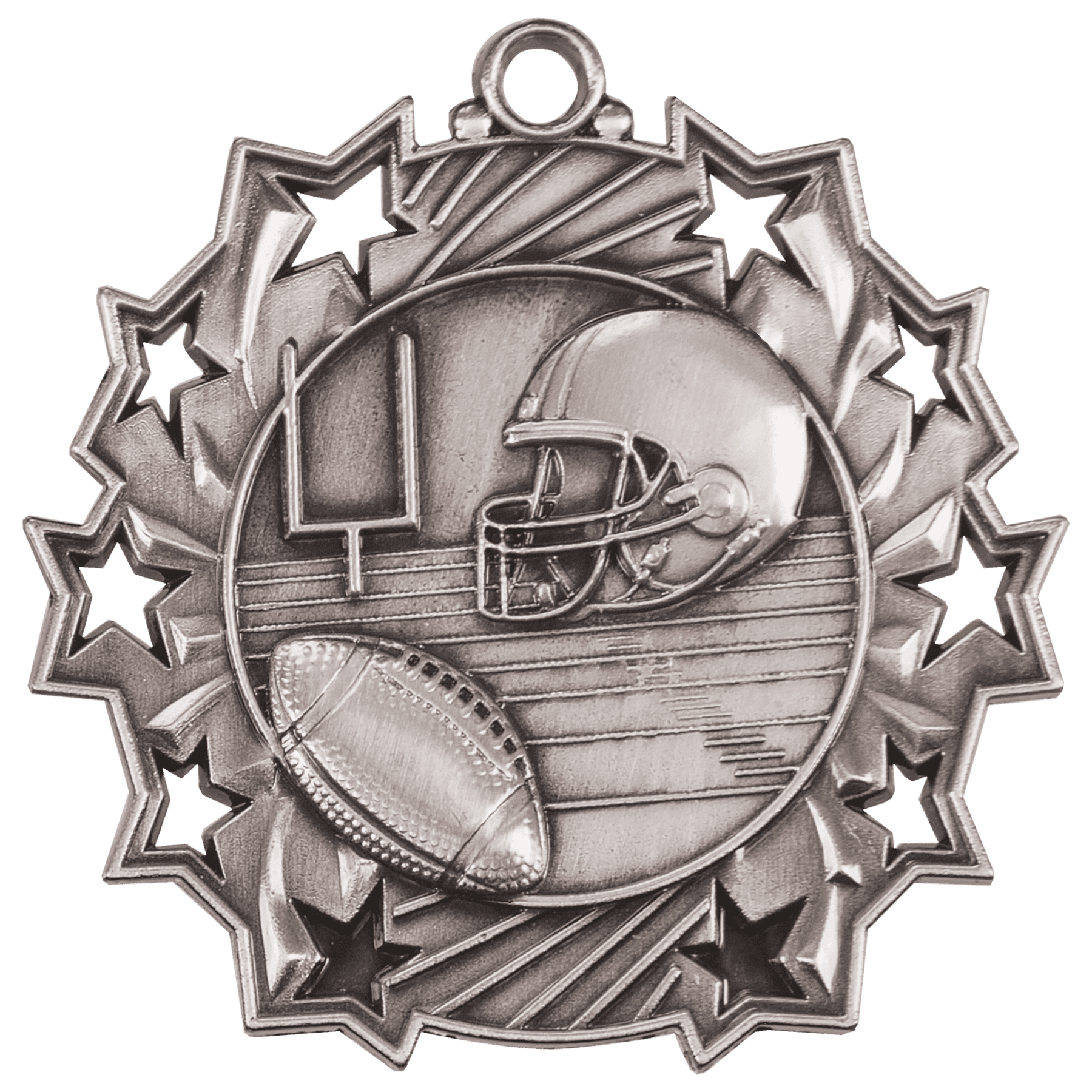 Football Ten Star Medal-Silver