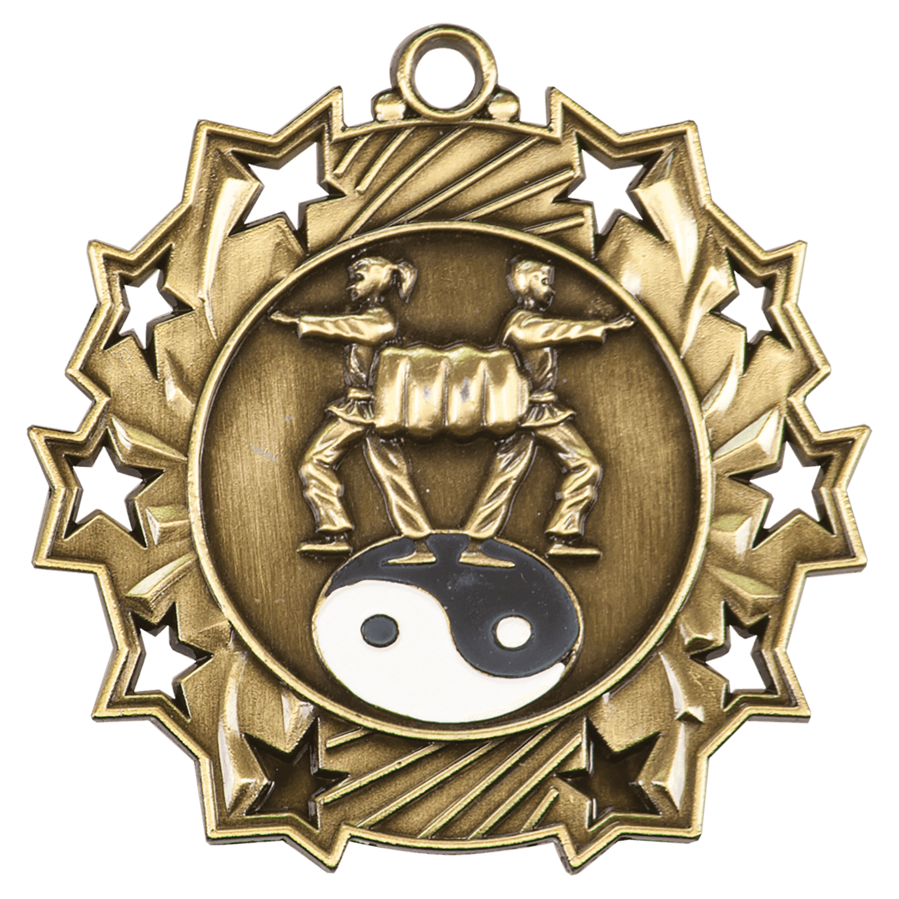 Martial Arts Ten Star Medal-Gold