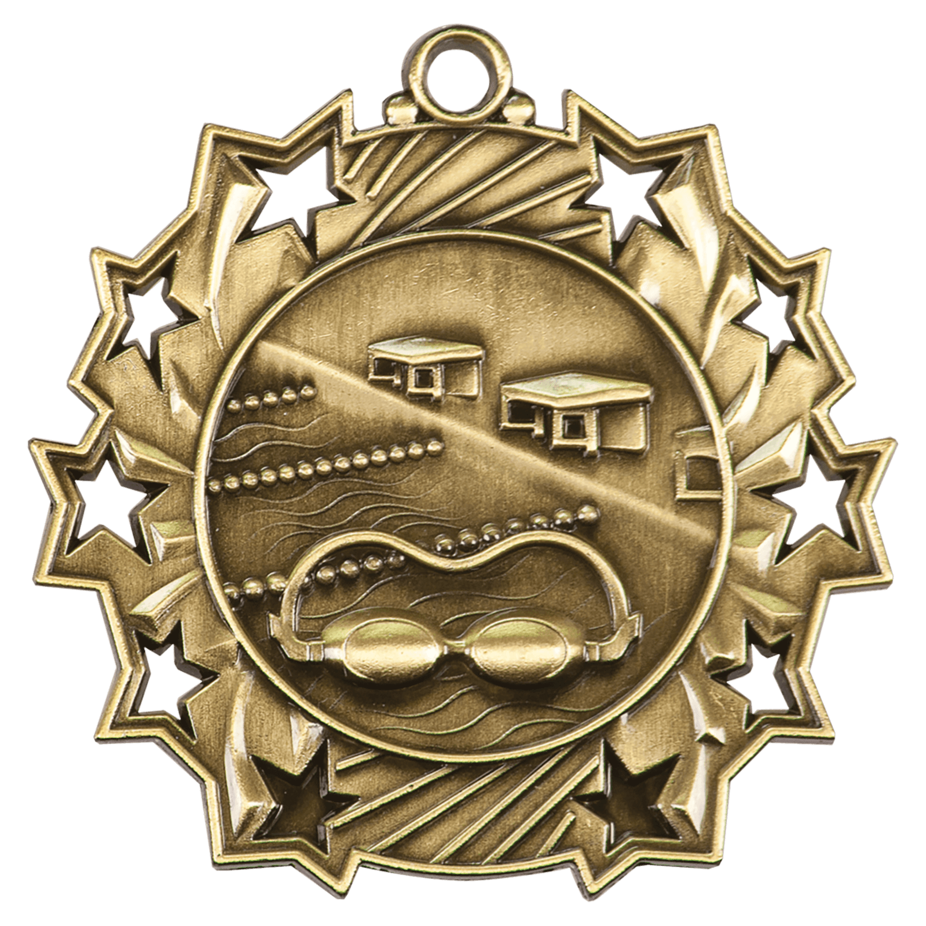 Swimming Ten Star Medal-Gold