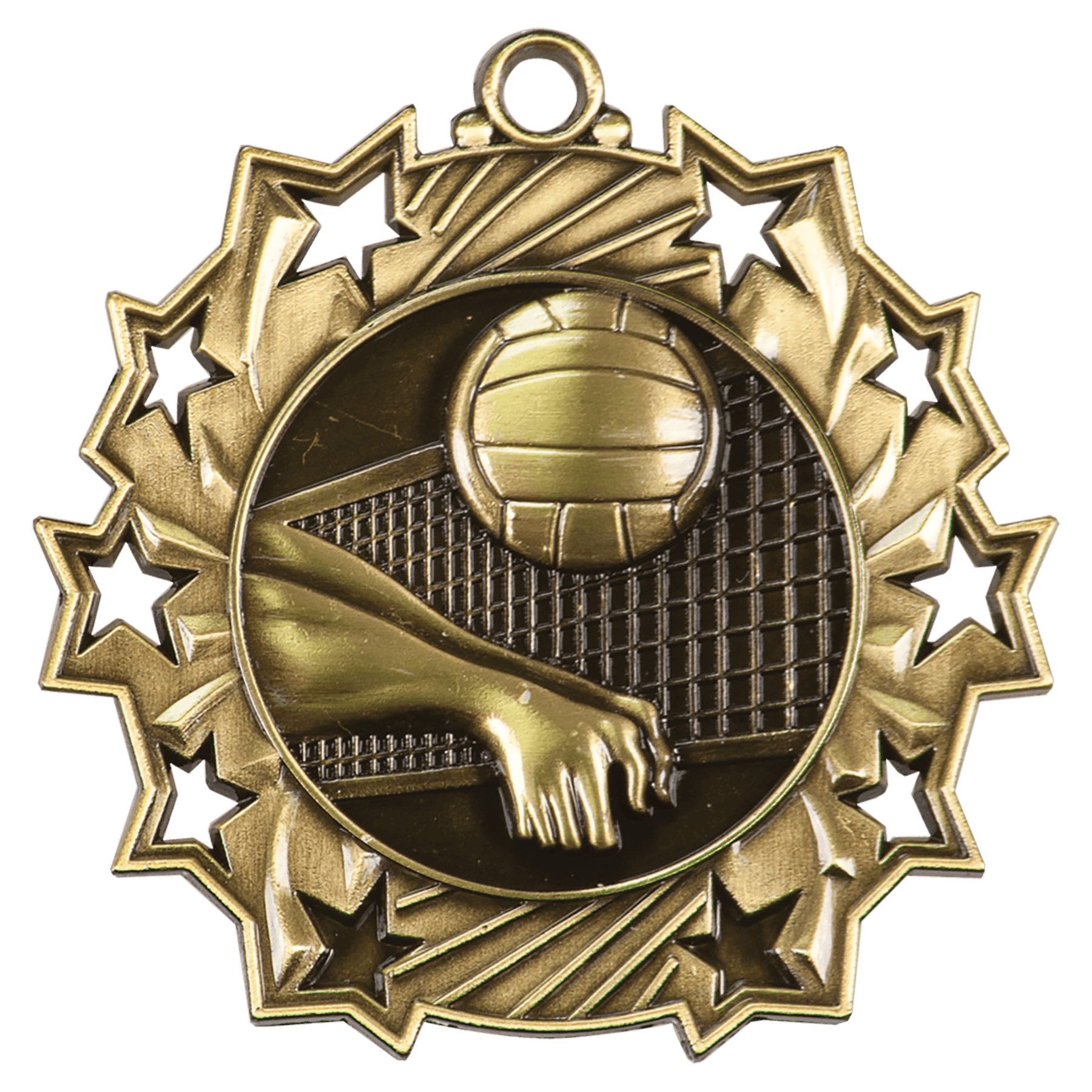 Volleyball Ten Star Medal-Gold