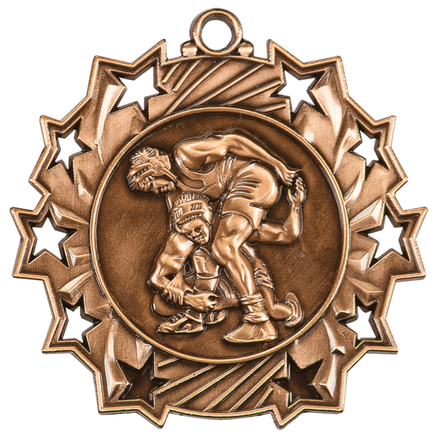 Wrestling Ten Star Medal-Bronze