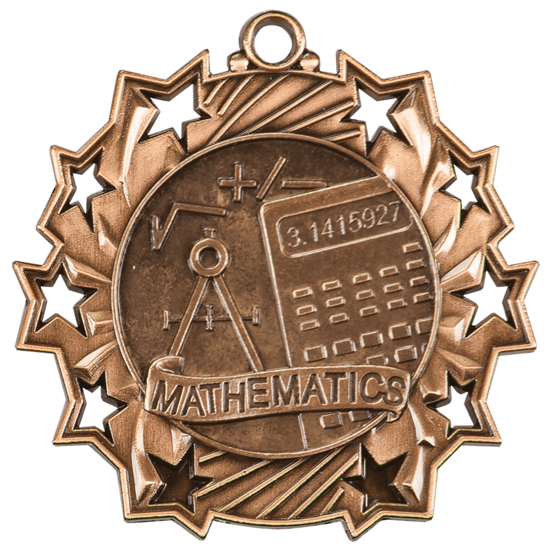 Math Ten Star Medal-Bronze