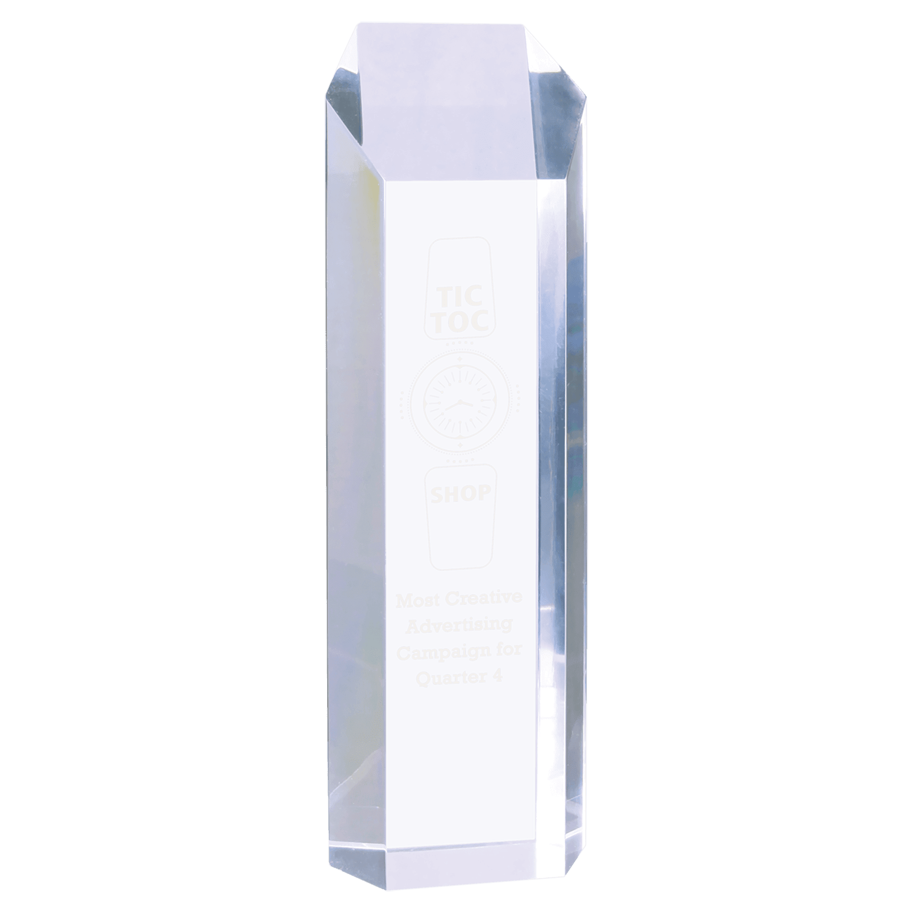 Medium Clear Tower Acrylic