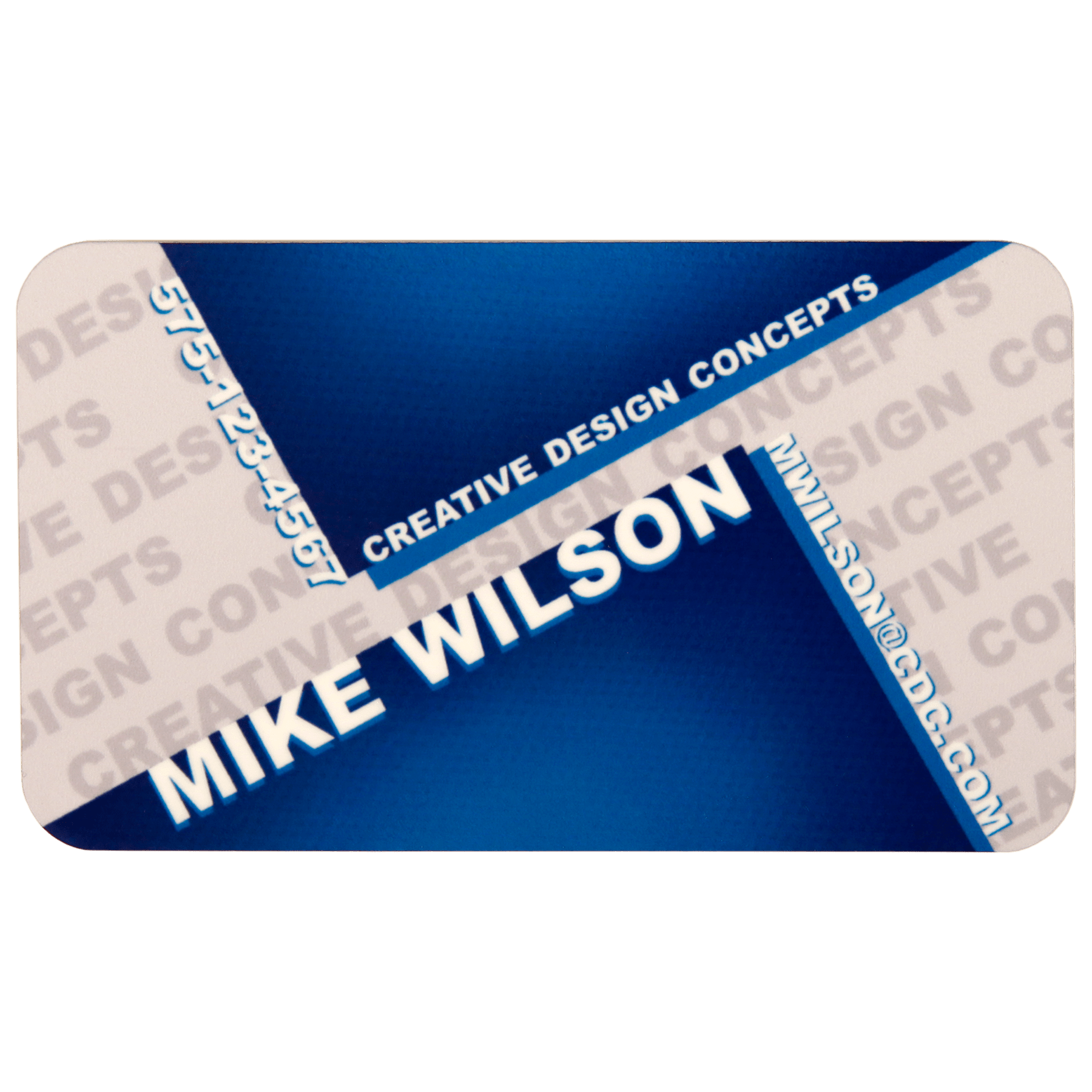 Matte Rectangle Plastic Name Badge