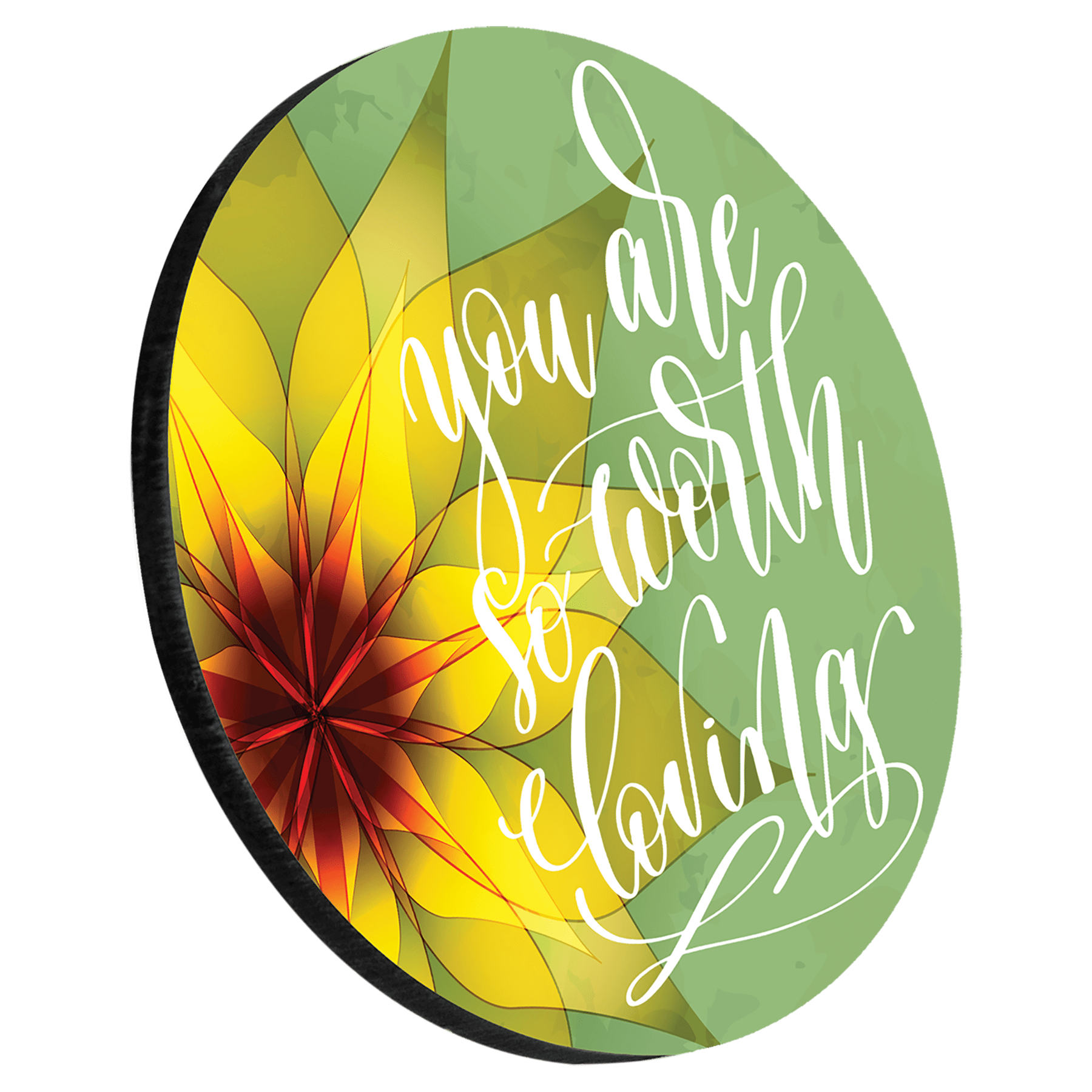 Premium Round Coaster with Cork Backing